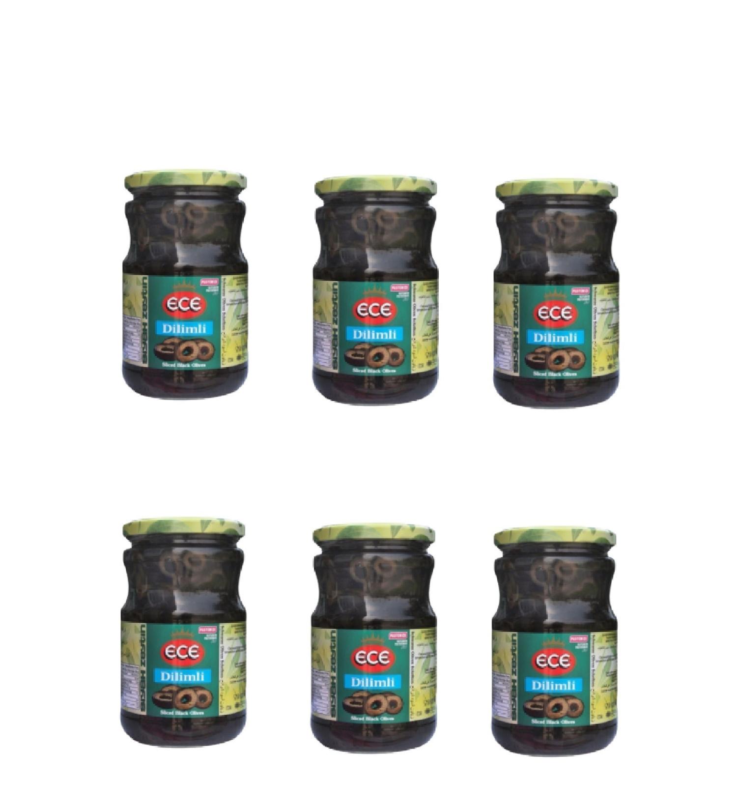 Ece Sliced Black Olives 720 Cc X 6 Pieces