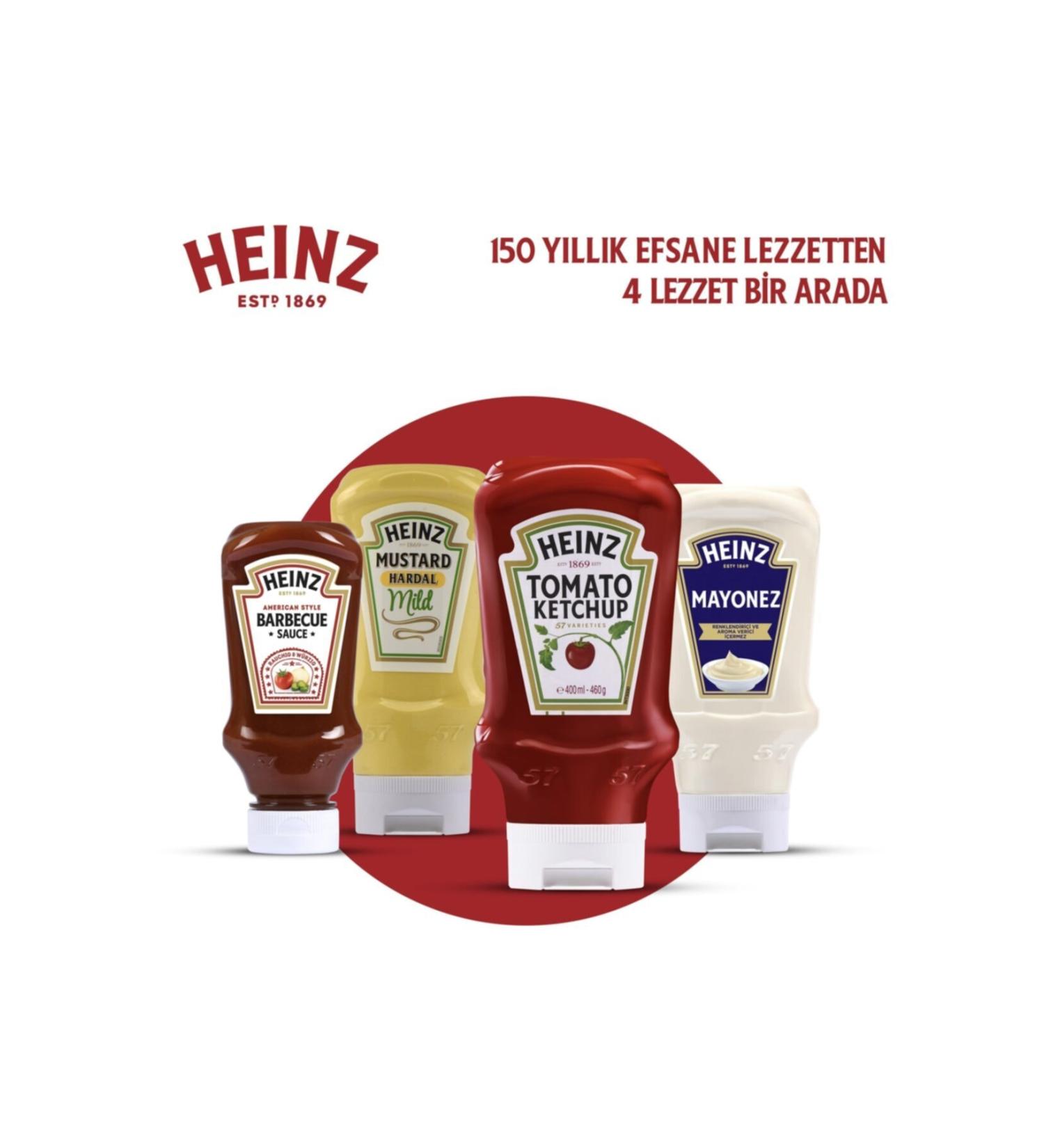 Heinz Sauce Pack (Mustard 445gr + Barbecue 250gr + Mayonnaise 400gr + Ketchup 460gr) - Buy Online on GoSupps.com