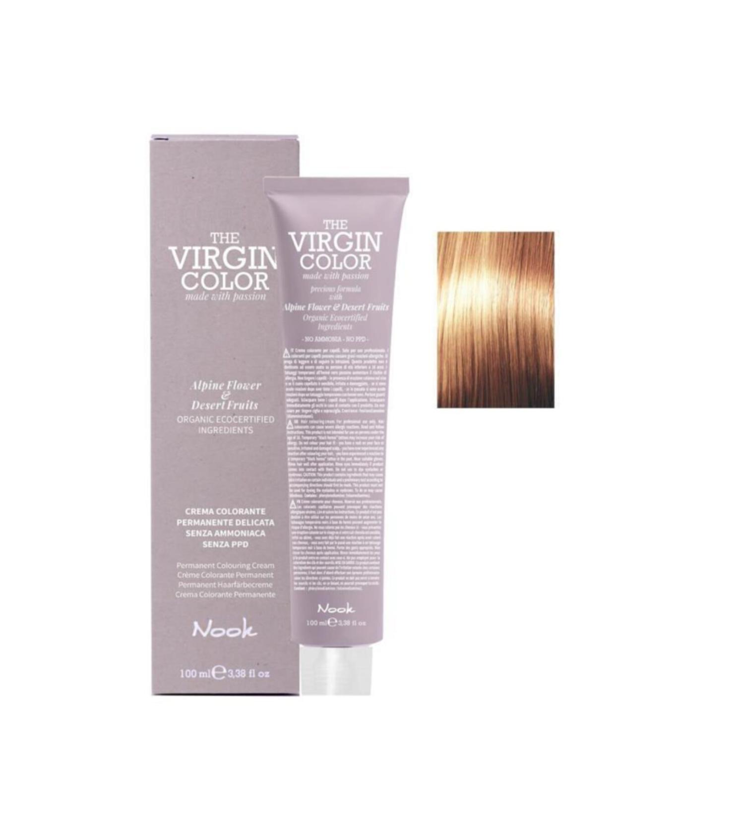 Nook The Virgin Color Ammonia Free Hair Dye 9.34 Very Light Blonde Golden Copper 100 ml