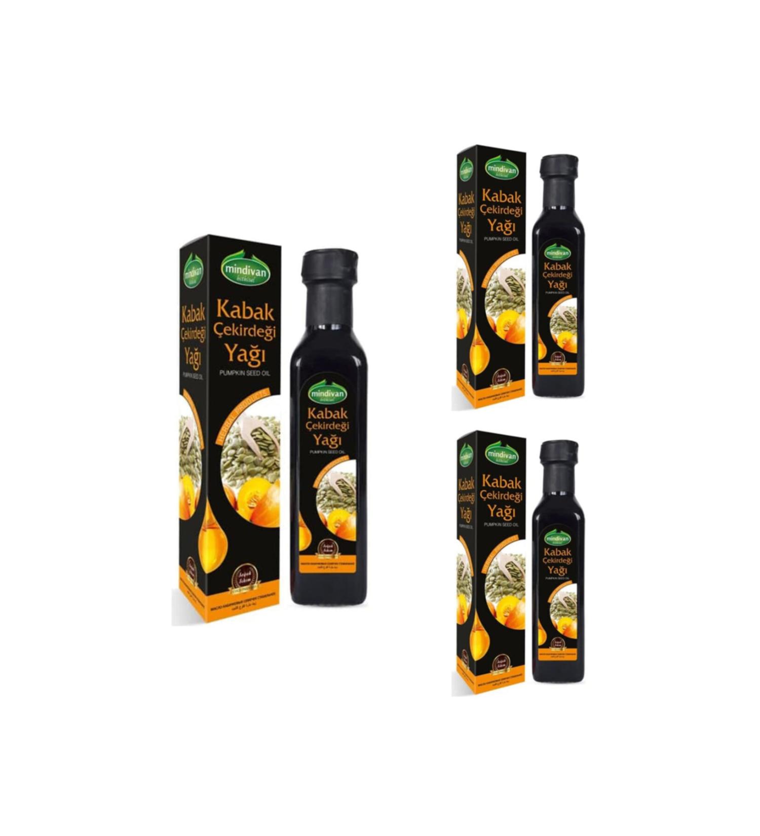 Mindivan Pumpkin Seed Oil 250 cc x 3 Pieces
