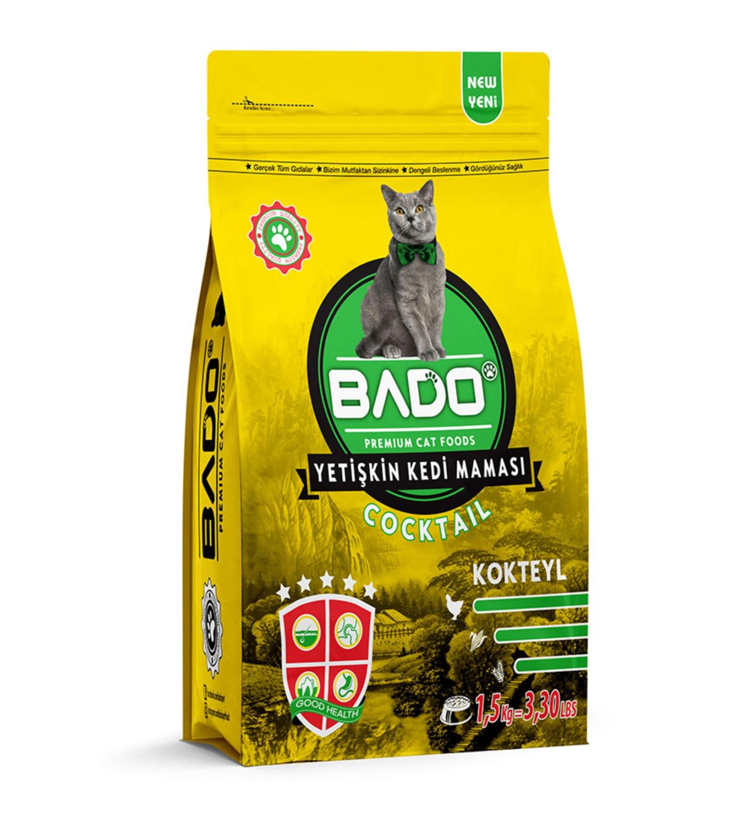 Bado Adult Cat Food Cocktail 1.5 Kg.