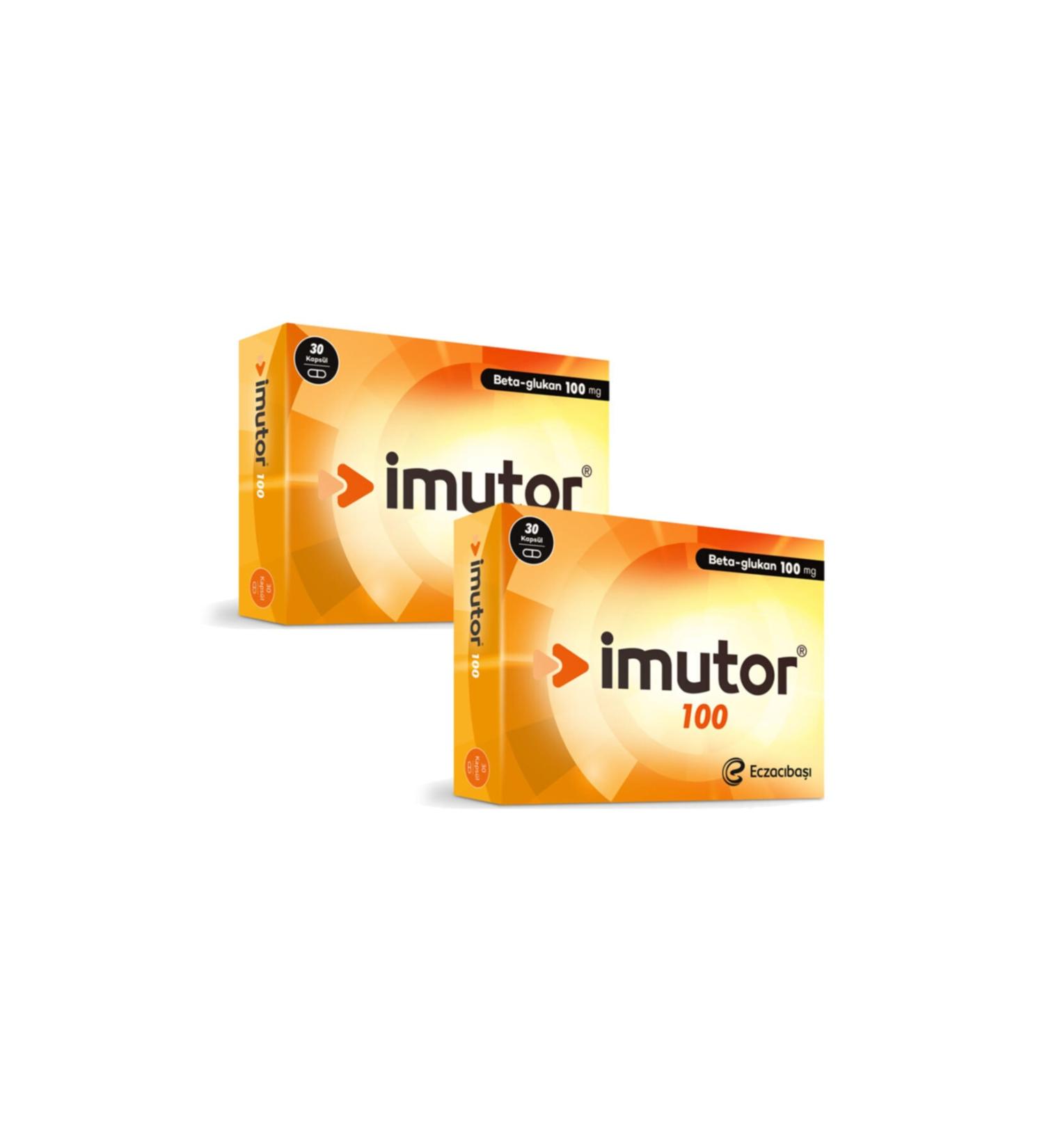 Imutor Eczac ba Beta Glucan 100 Mg 30 Capsules X2 Pieces