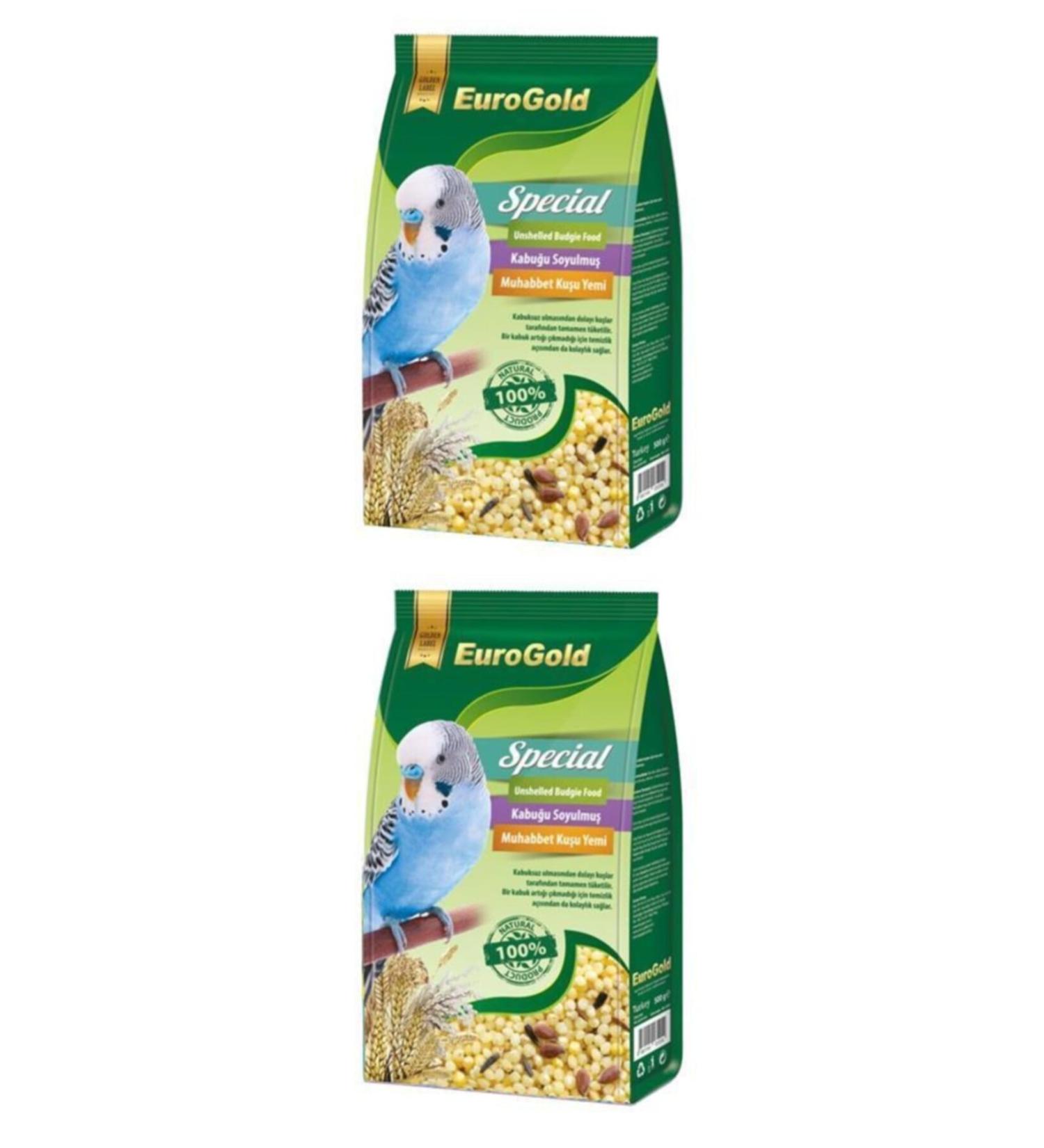 EuroGold Special Shellless Budgie Food 500 Gr X 2 Pieces