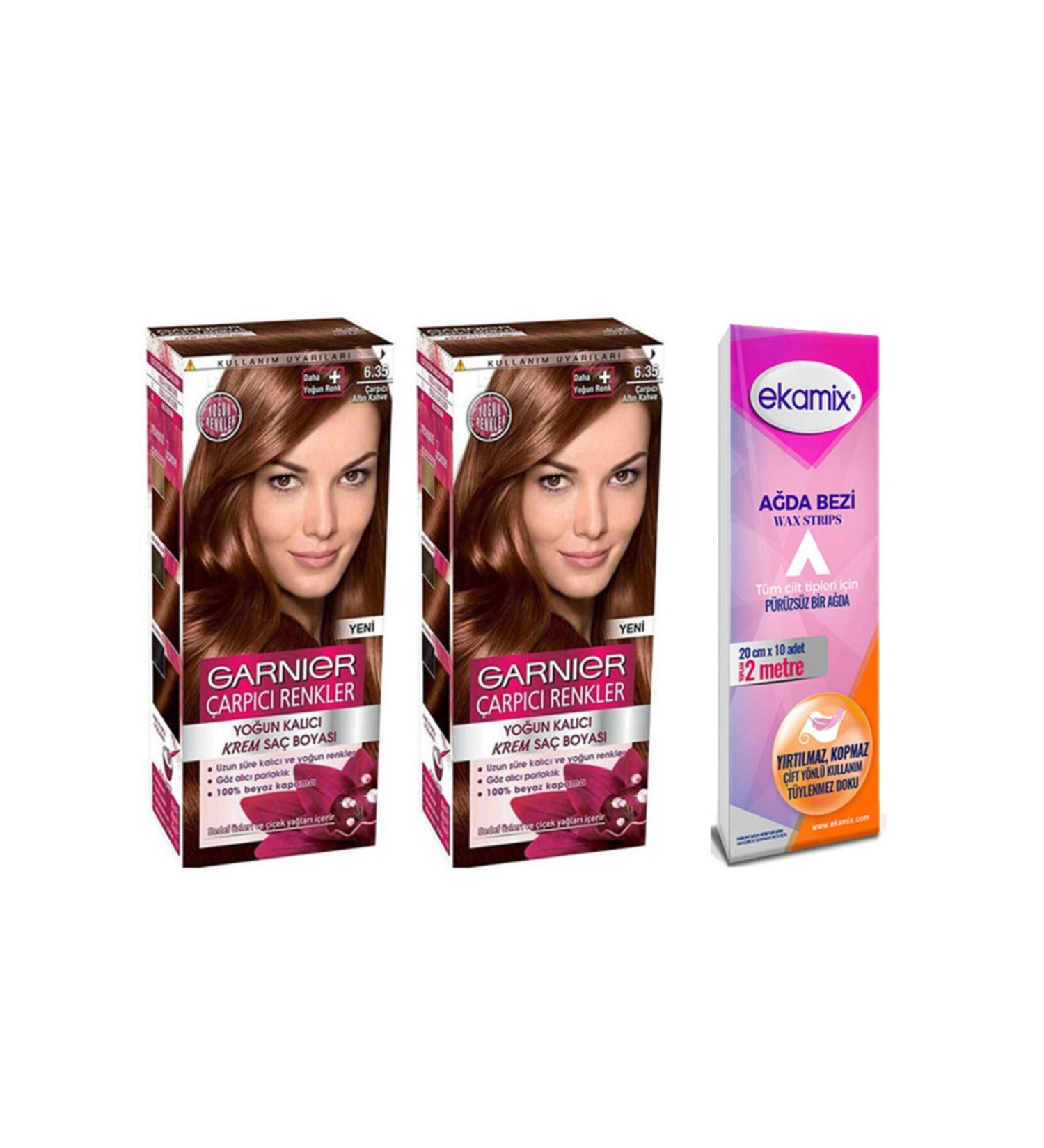 Garnier Golden Brown Striking Colors Paint 6.35 2 Pieces - Buy Online on GoSupps.com