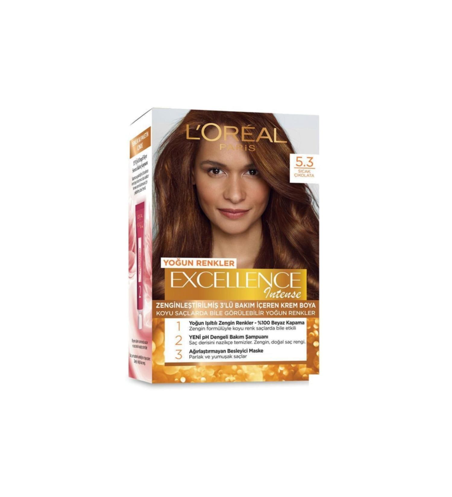 L'Oreal Paris Excellence Intense 5.3 Hot Chocolate Hair Dye - Buy Online on GoSupps.com