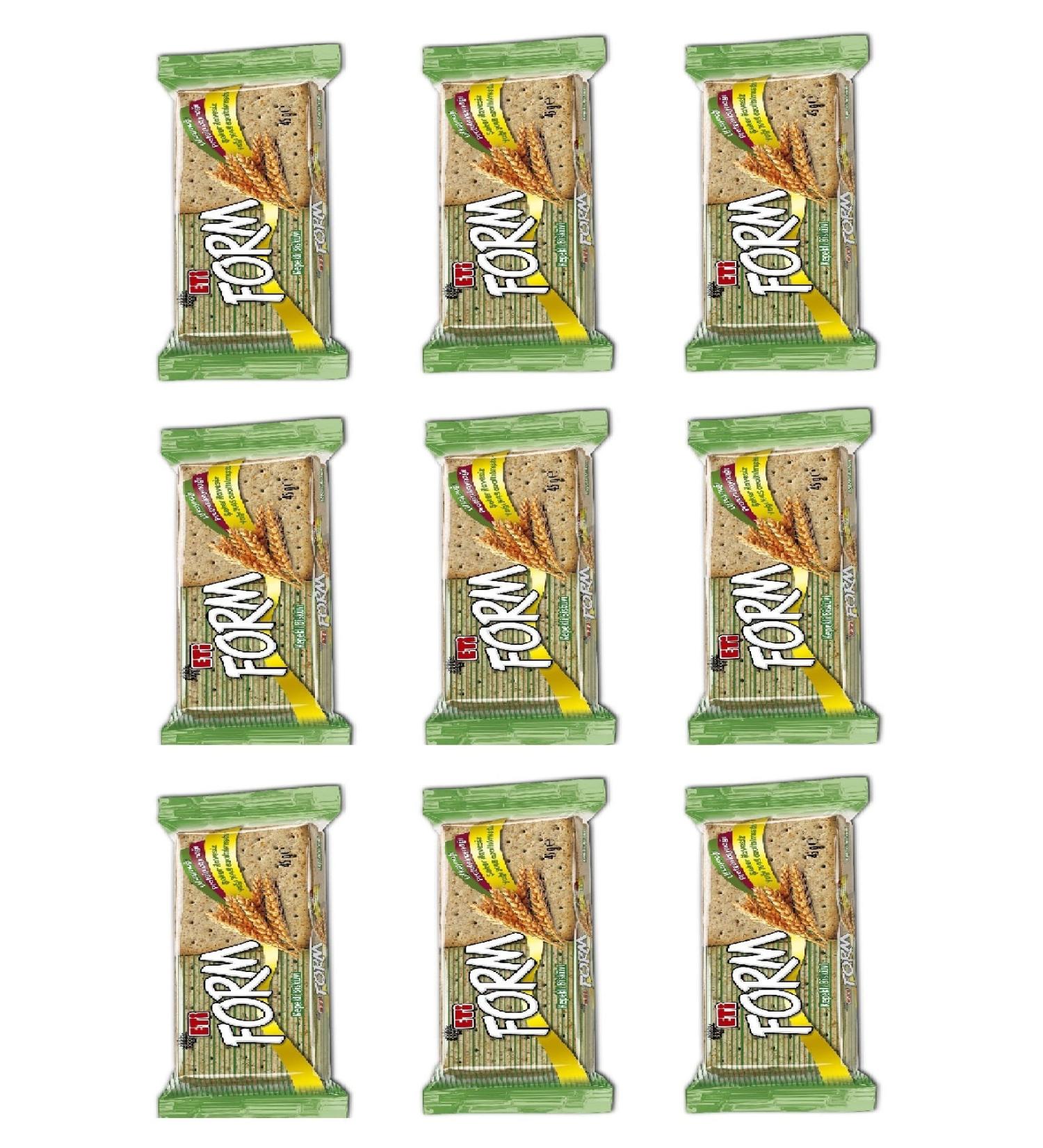 Eti Form Whole Wheat Biscuits 45 G X 9 Pieces