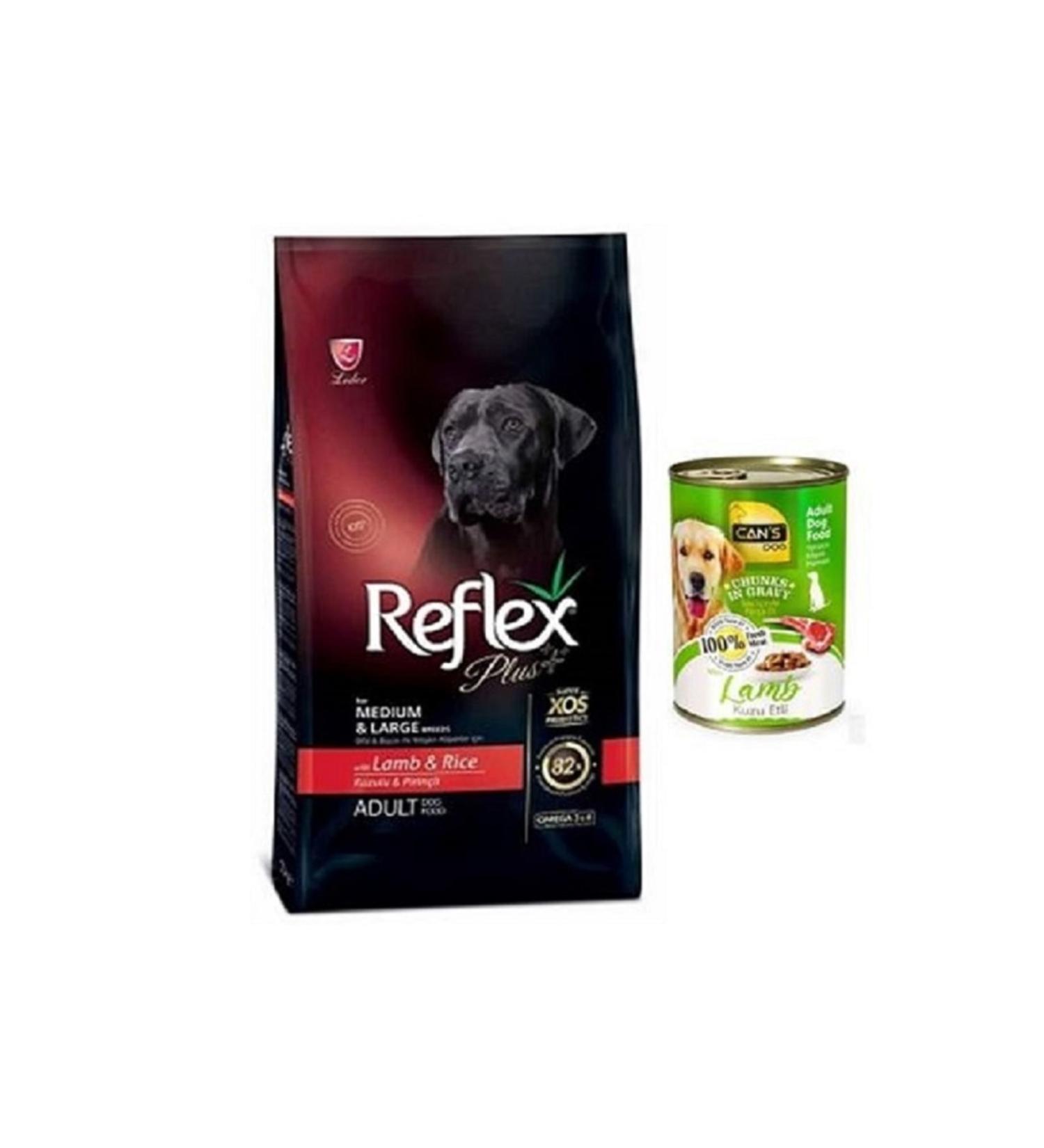Reflex Plus Dog Medium & Large Adult Medium and Large Breed Adult Dog Food 3 Kg Lamb Meat