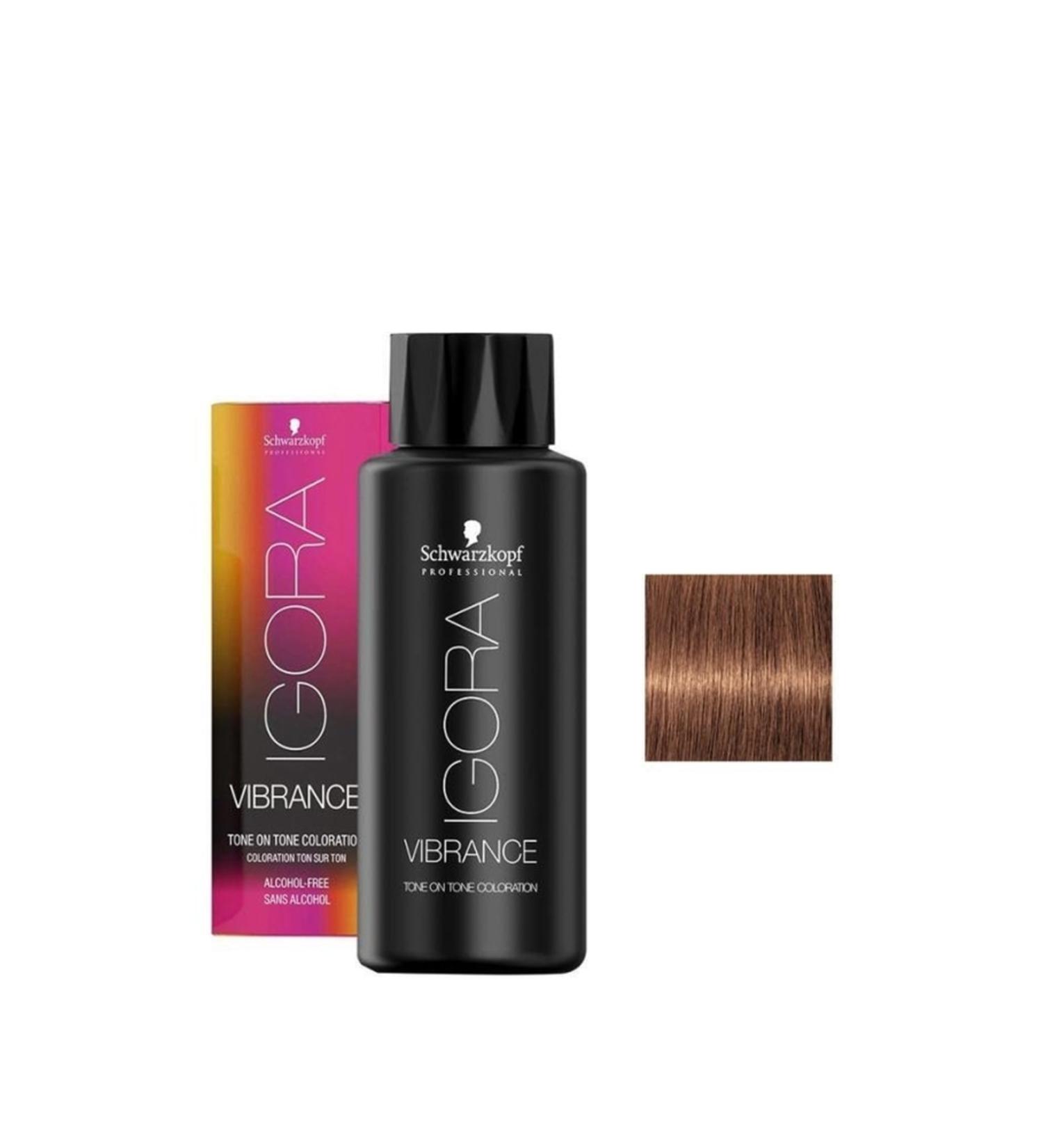 Igora 2 Pieces Vibrance 7-57 Auburn Gold Copper Hair Dye (original)