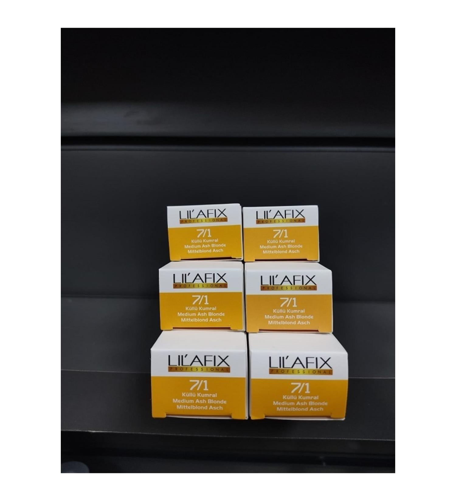 Lilafix 7/1 Ash Blonde Cream Hair Dye 60mlx 6 Pieces . ozk170317