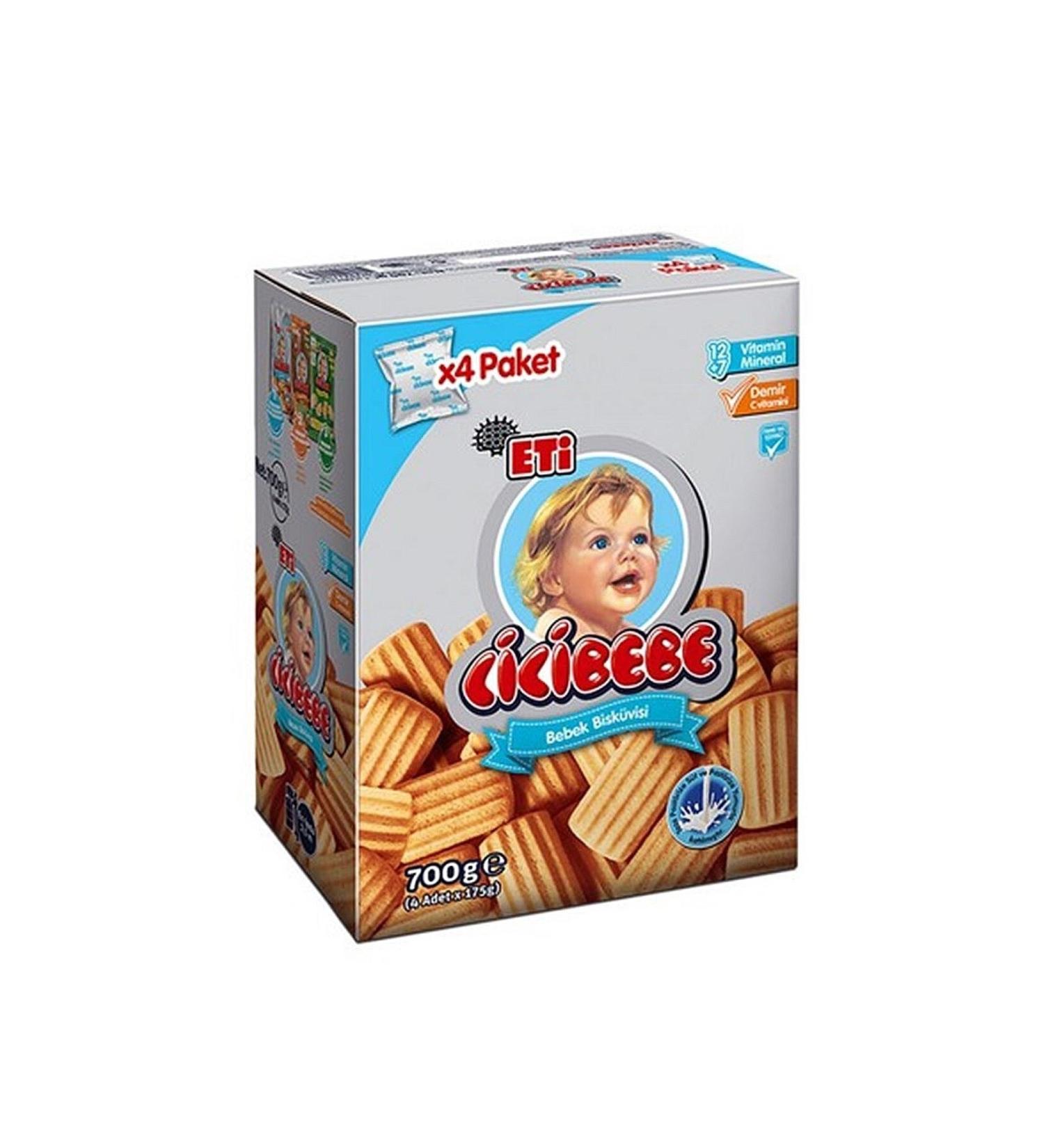 Eti Cicibebe Baby Biscuits 700g (4 Pieces X 175 G)