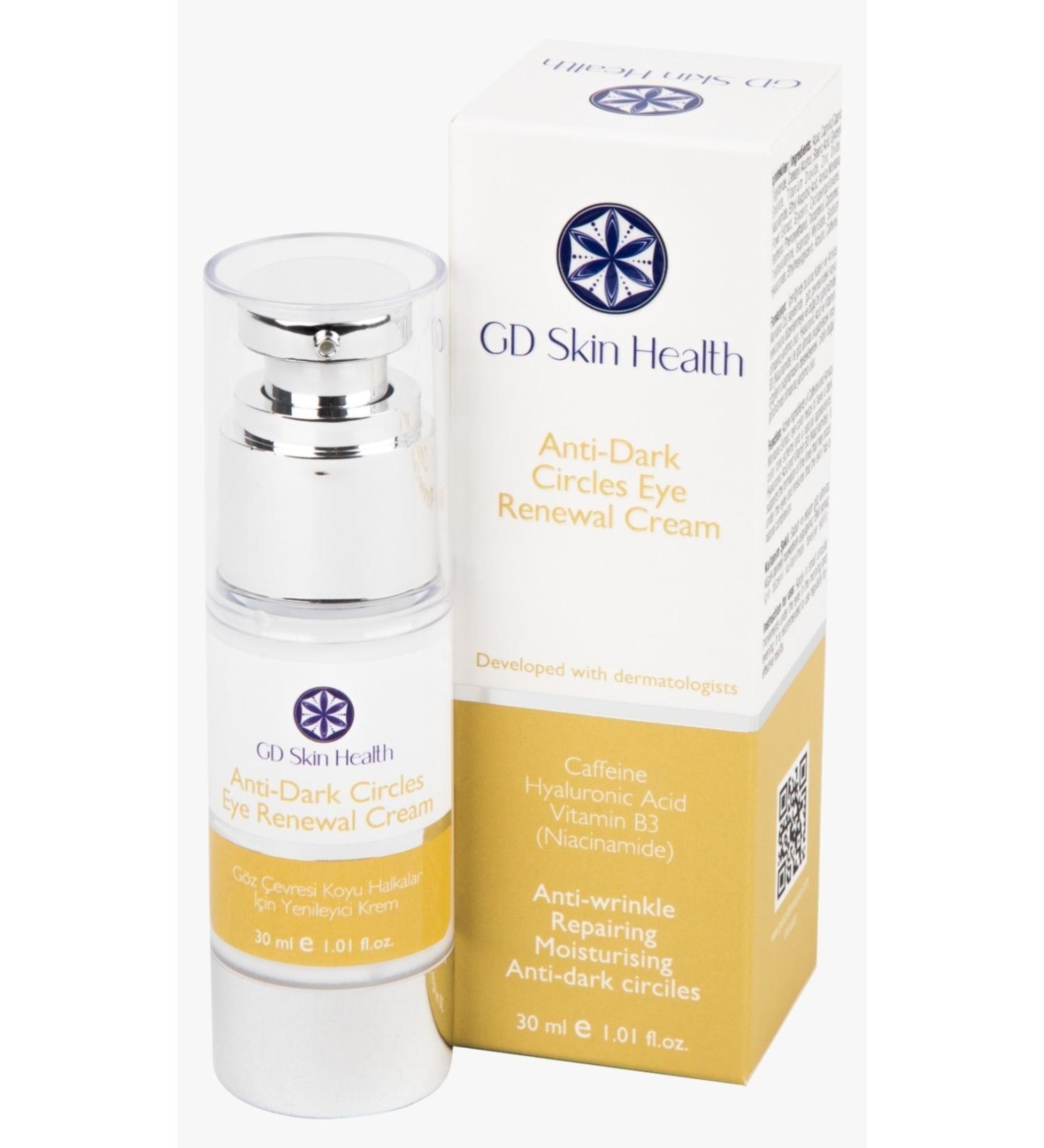 GD skin Health Eye Contour Dark Circles Anti-Pouches and Bruises Cream Anti-dark Circles Eye Renewal Cream 30ml - Buy Online on GoSupps.com