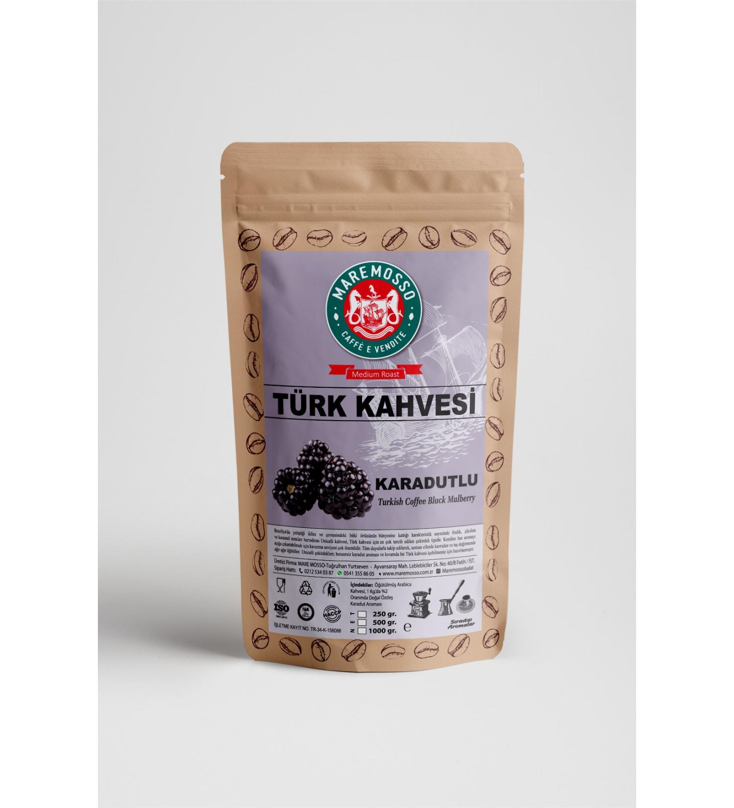 Mare Mosso Caffe Vendite Black Mulberry Flavored Turkish Coffee 250 Gr. - Buy Online on GoSupps.com