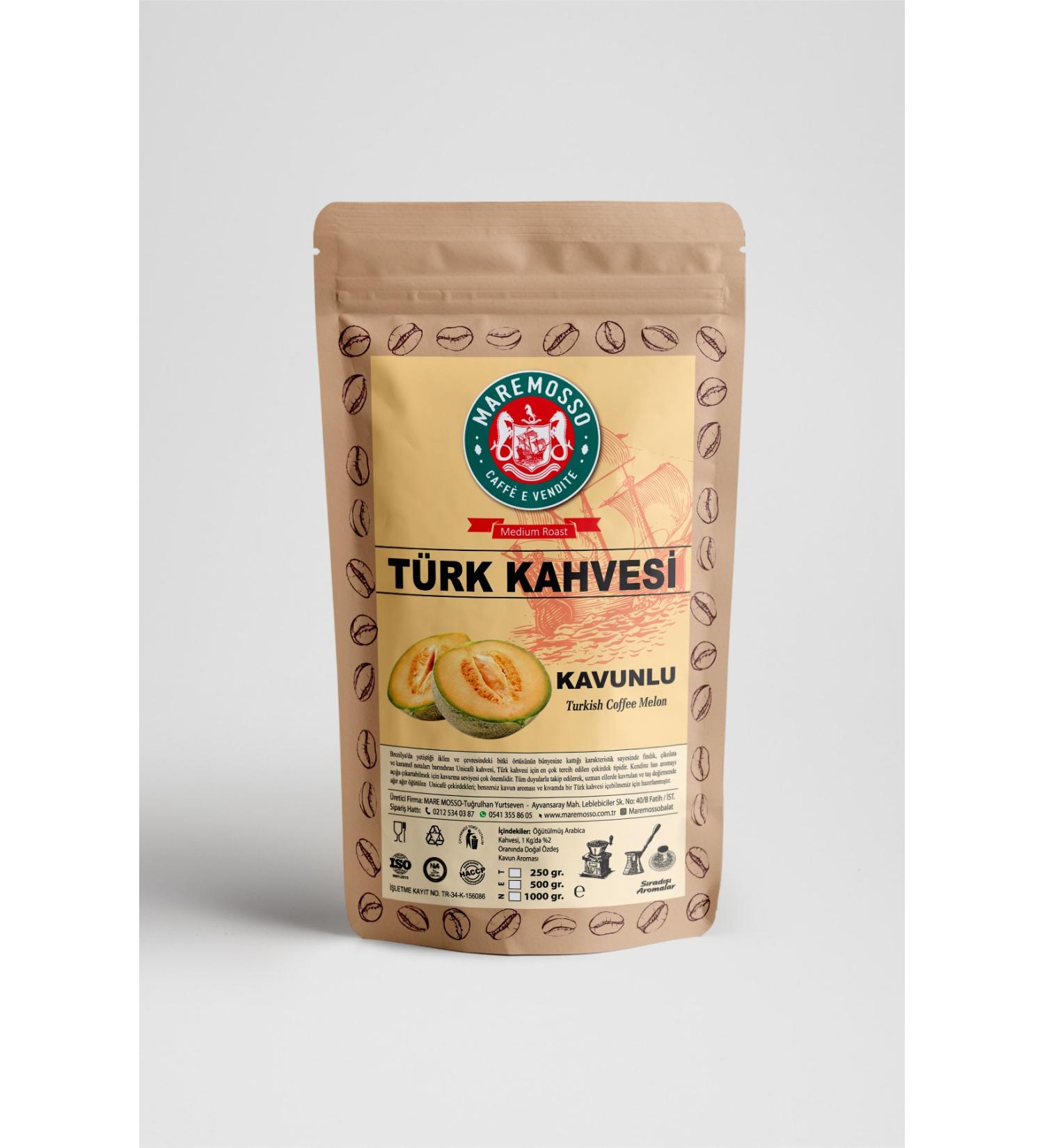 Mare Mosso Caffe Vendite Melon Flavored Turkish Coffee 250 Gr. - Buy Online on GoSupps.com