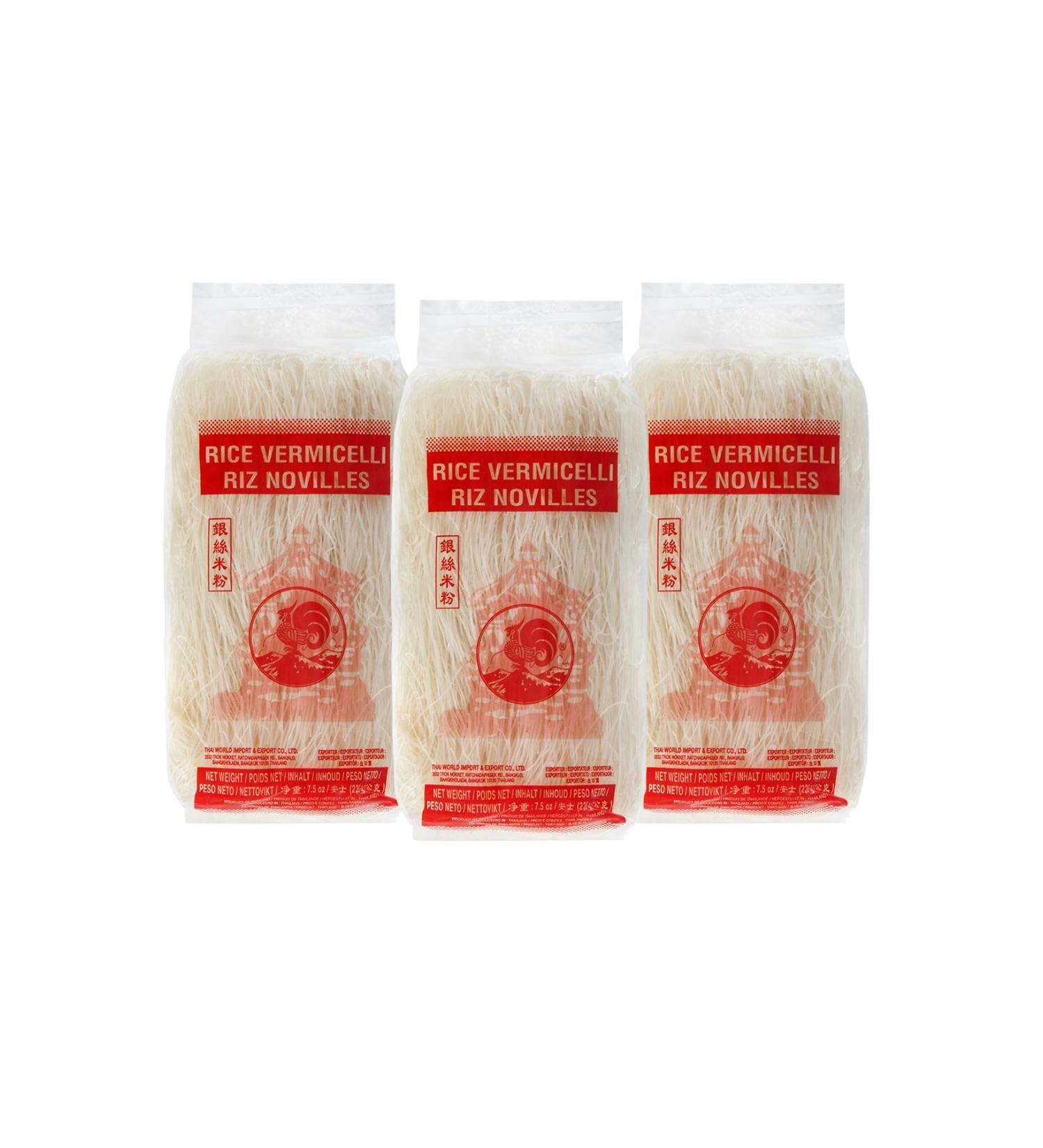 Cock Rice Noodles 3x220 gr