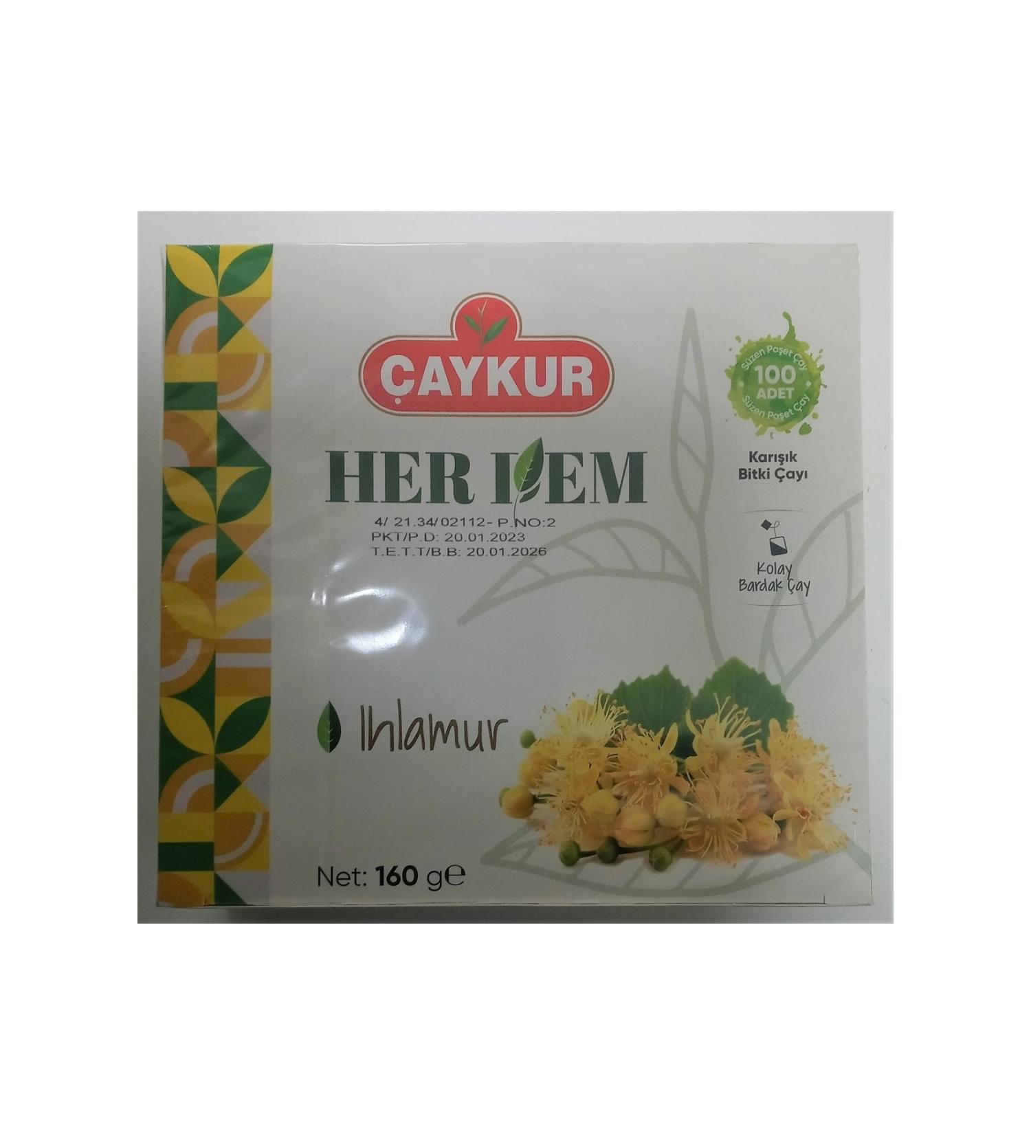 aykur Herdem Linden Mixed Herbal Tea 160 Gr (cup tea bag)