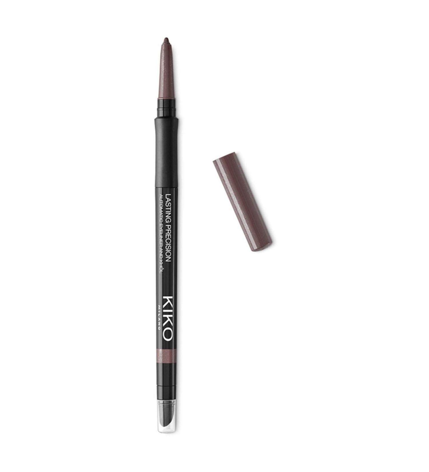 KIKO EYE PENCIL - LASTING PRECISION AUTOMATIC EYELINER & KAJAL 14 SHIMMING DARK TAUPE