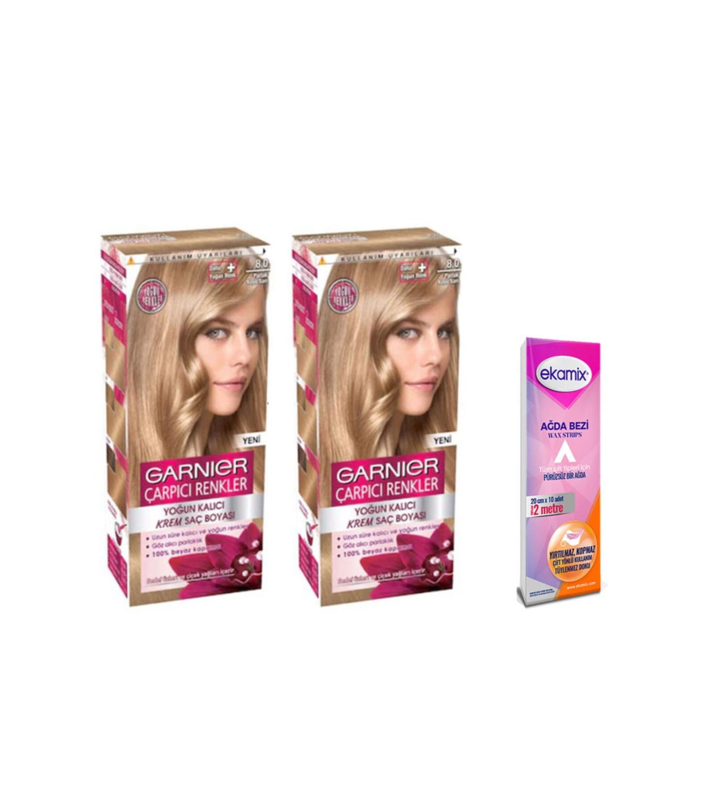 Garnier Striking Colors Paint 8.0 Bright Dark Blonde 2 Pieces - Buy Online on GoSupps.com