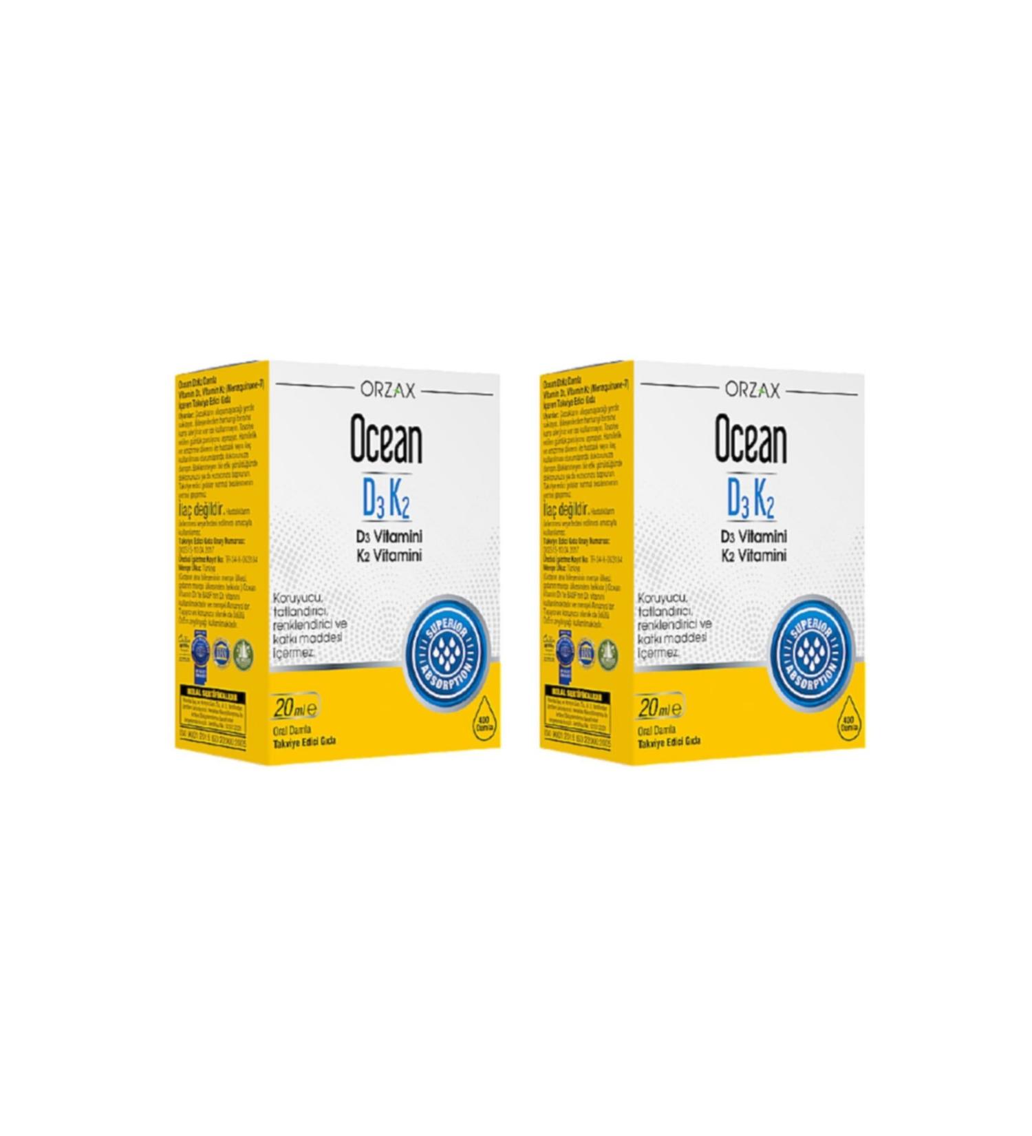 Ocean Ocean D3 Vitamin K2 Set of 2