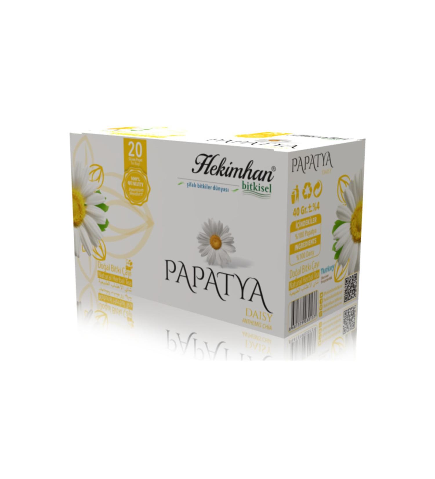 Hekimhan Daisy 20 Filtering Tea Bags Herbal Tea Bag Brewed Herbal Tea
