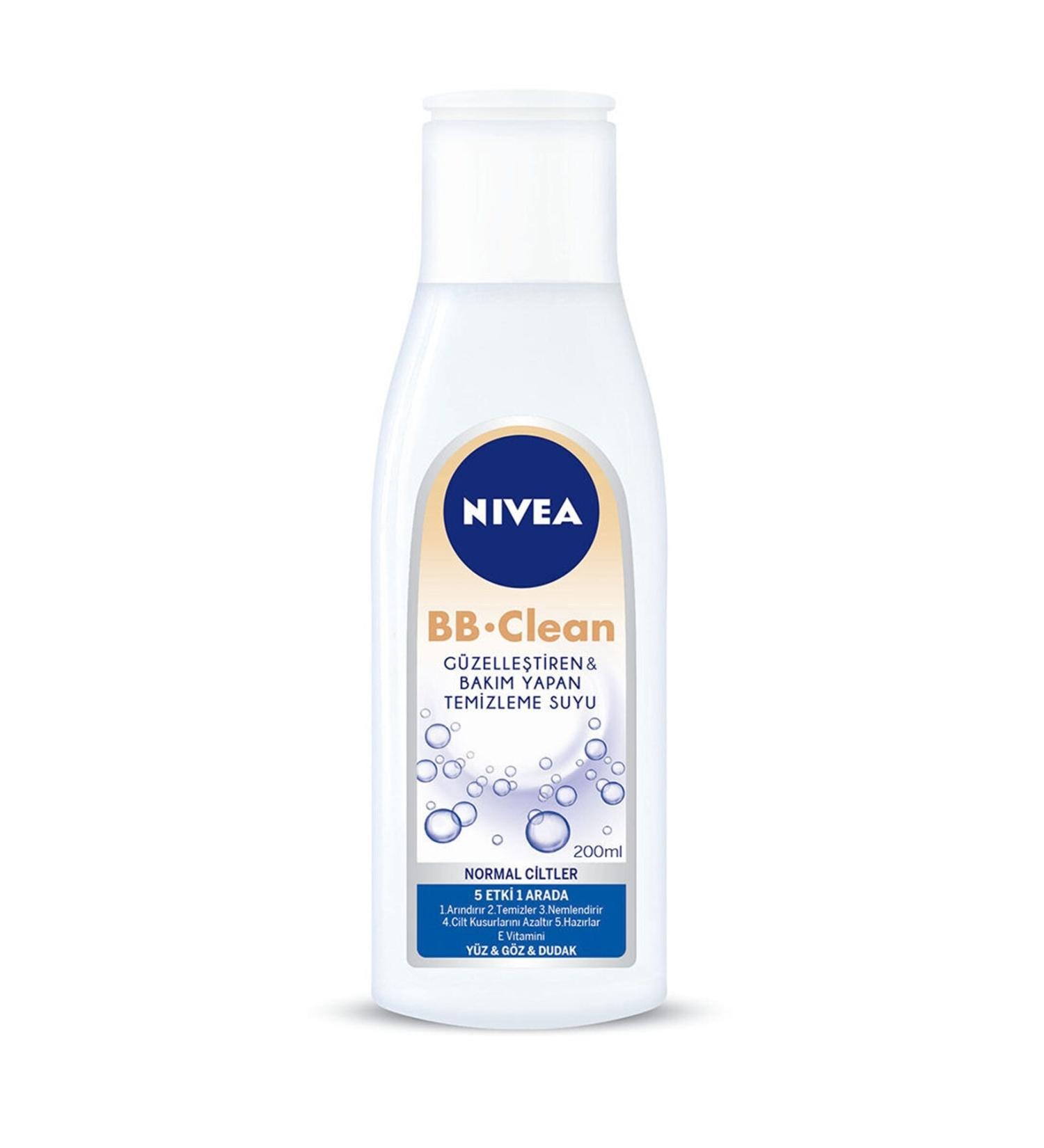 NIVEA BB Clean Face & Eye 5 Effective Cleansing Water 200 Ml