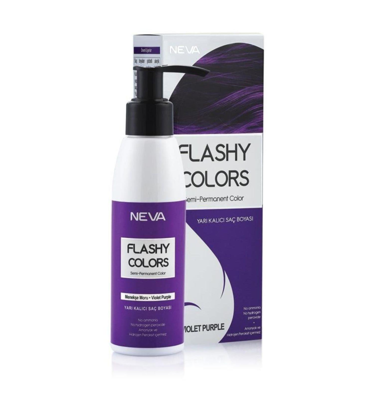 Flashy Colors Semi Permanent Hair Dye - Violet Purple 100 ml