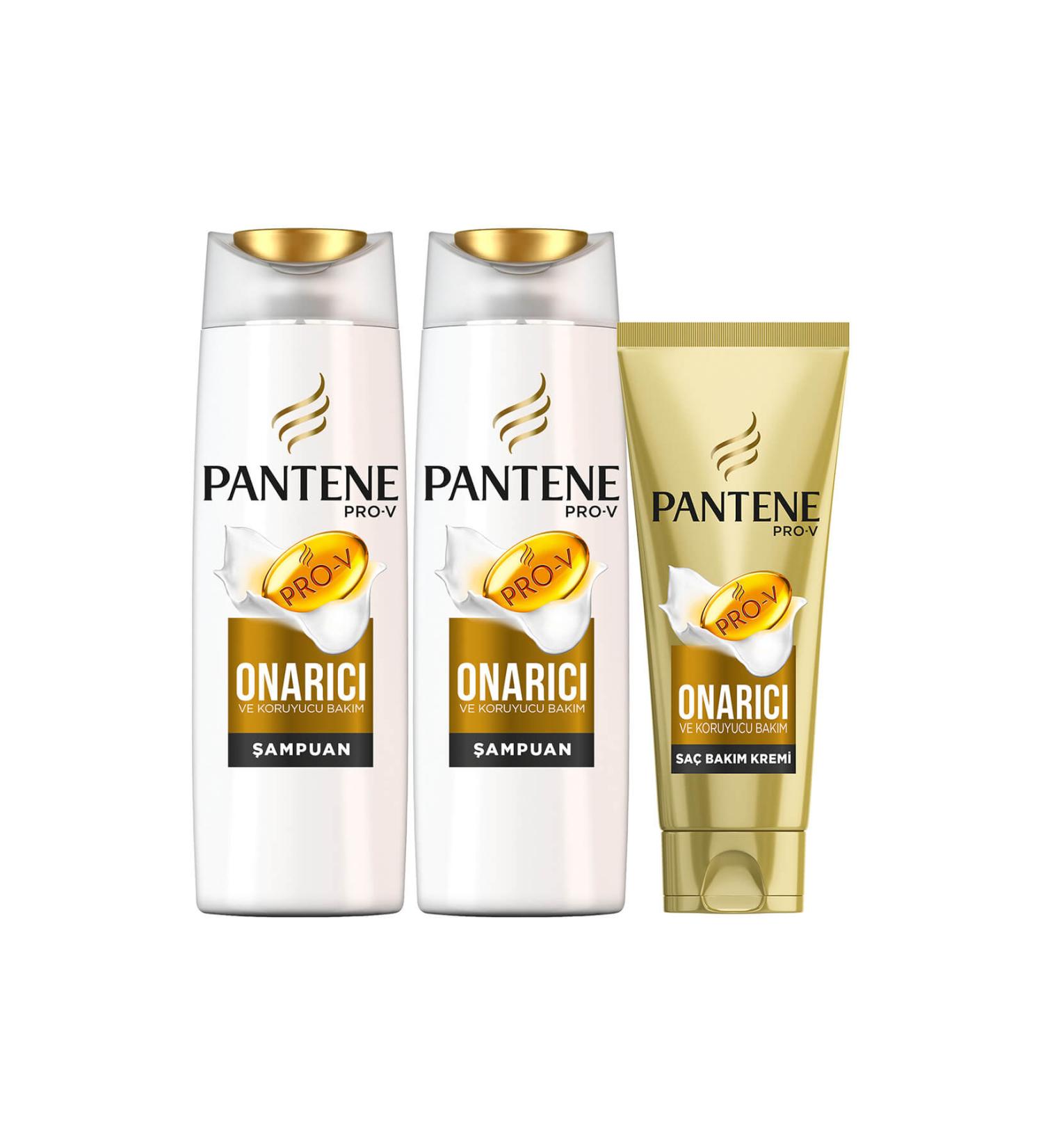 Pantene Repair and Protective Care 2 x 500 ml Shampoo + 200 ml 3 Minute Miracle Hair Care Conditioner - Buy Online on GoSupps.com