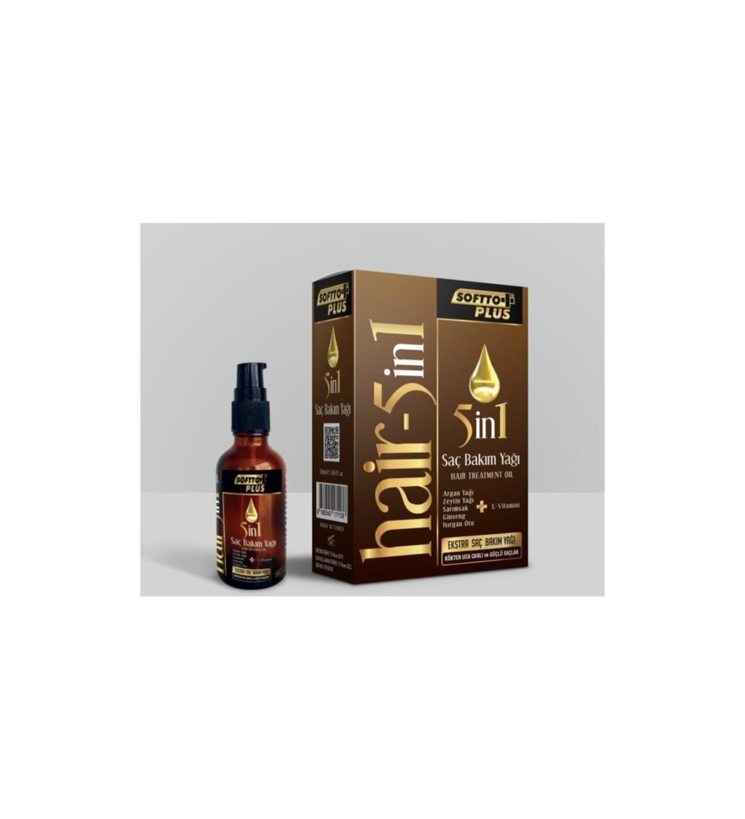 Softto Plus 5in1 Hair Care Oil 50ml. serumoils190322 - Buy Online on GoSupps.com
