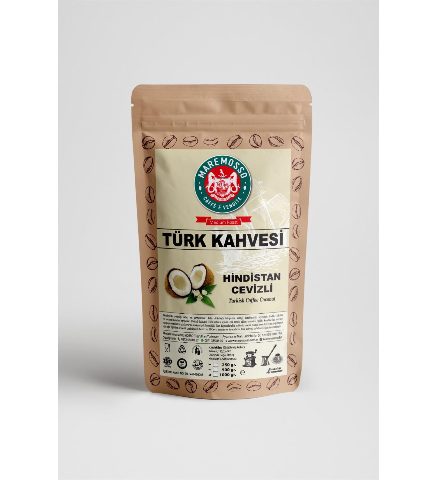 Mare Mosso Caffe Vendite Coconut Flavored Turkish Coffee 250 Gr. - Buy Online on GoSupps.com