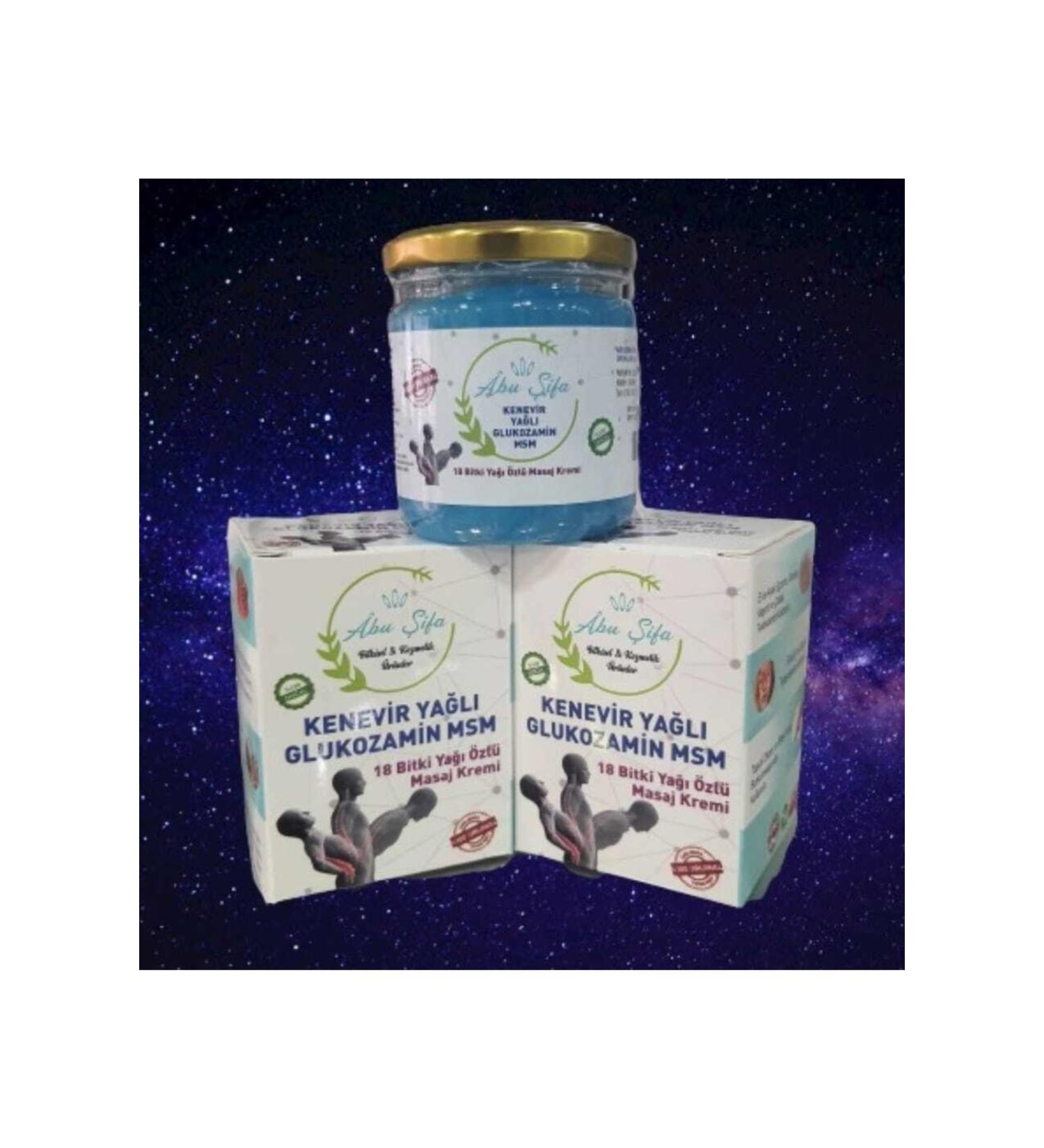 ABU FA HERBAL & COSMETIC PRODUCTS Abu ifa Hemp Oil 18 Herb Extract Massage Cream 200 Ml 2 Pieces 200 Ml