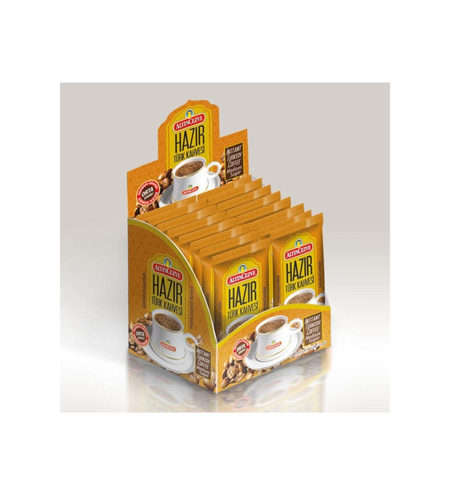 Alt ncezve Instant Turkish Coffee Medium (MEDIUM SUGAR) 20' Package (20 PIECES X 9 GR) - Buy Online on GoSupps.com