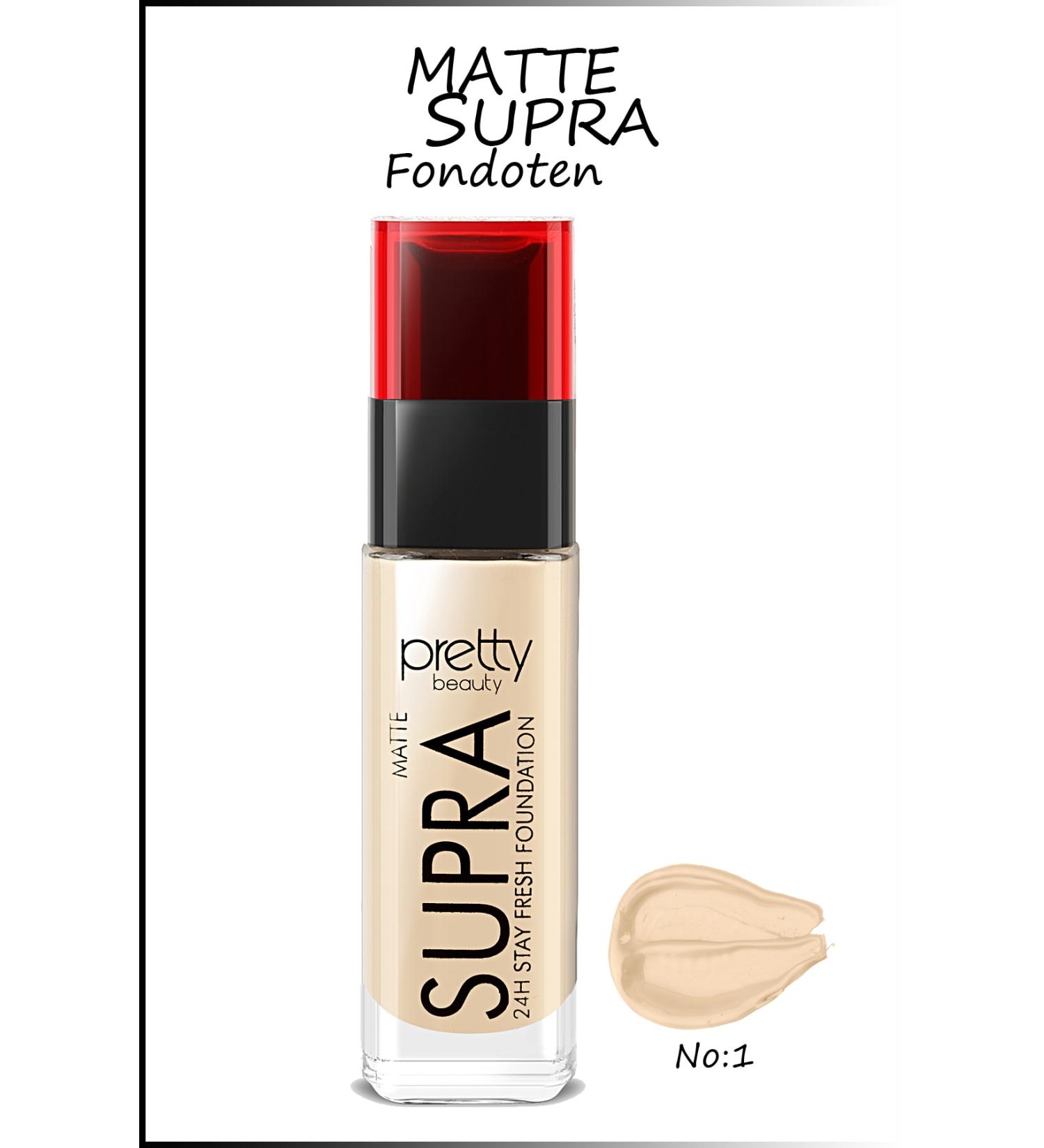 Pretty Beauty Supra 24h Stay Fresh Matte Foundation 01