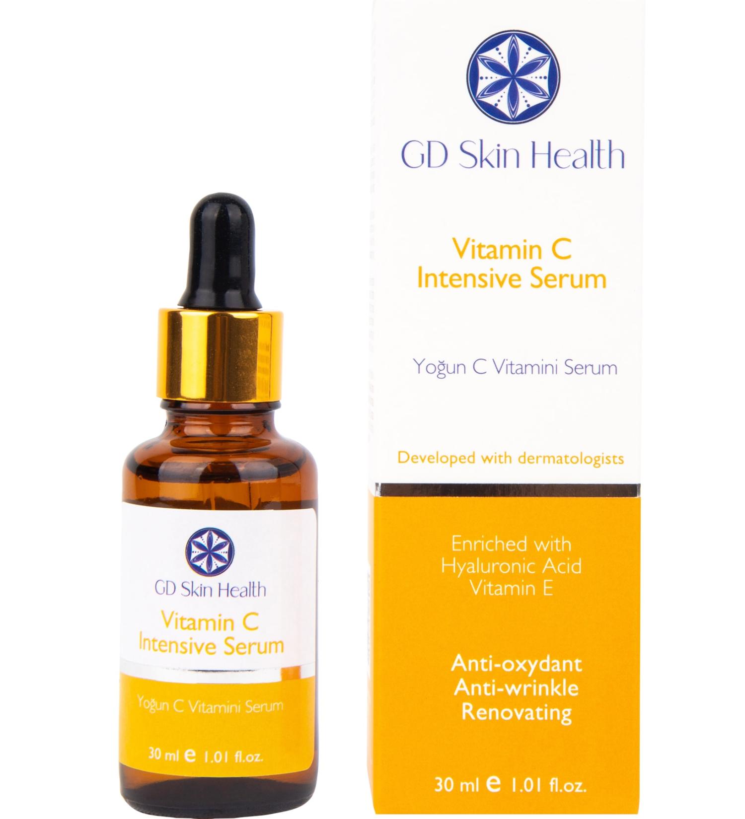 GD skin Health Intensive Vitamin C Serum & Brightening Tone Equalizing Antioxidant Serum - Buy Online on GoSupps.com