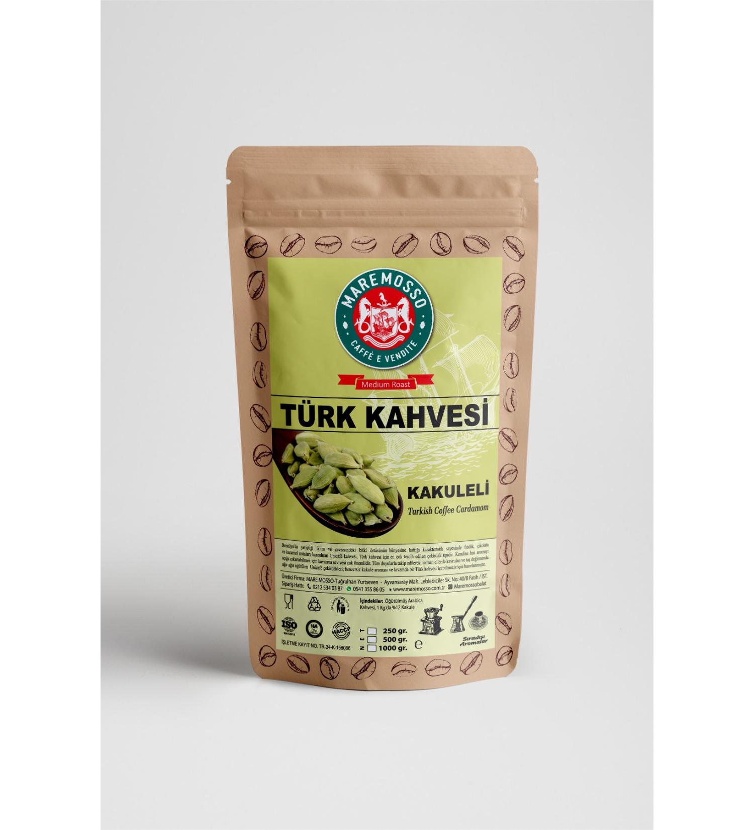 Mare Mosso Caffe Vendite Cardamom Flavored Turkish Coffee 250 Gr. - Buy Online on GoSupps.com