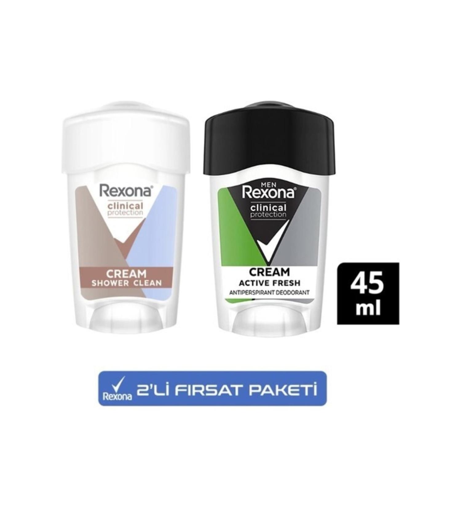 Rexona Stick Roll-on Deodorant Men Clinical Protection 45 Ml + Stick Roll-on Woman Deodorant