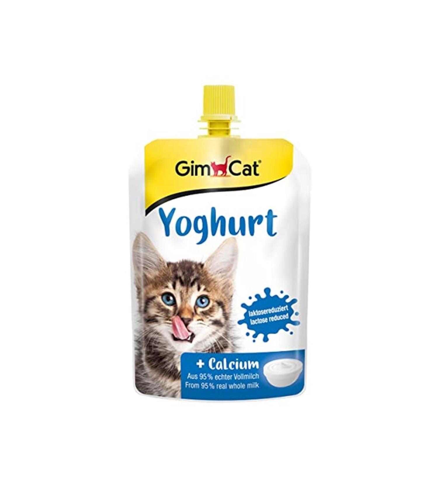 Gimcat Yogurt Complementary Food for Cats Rich Protein Digestive Aid 150 G