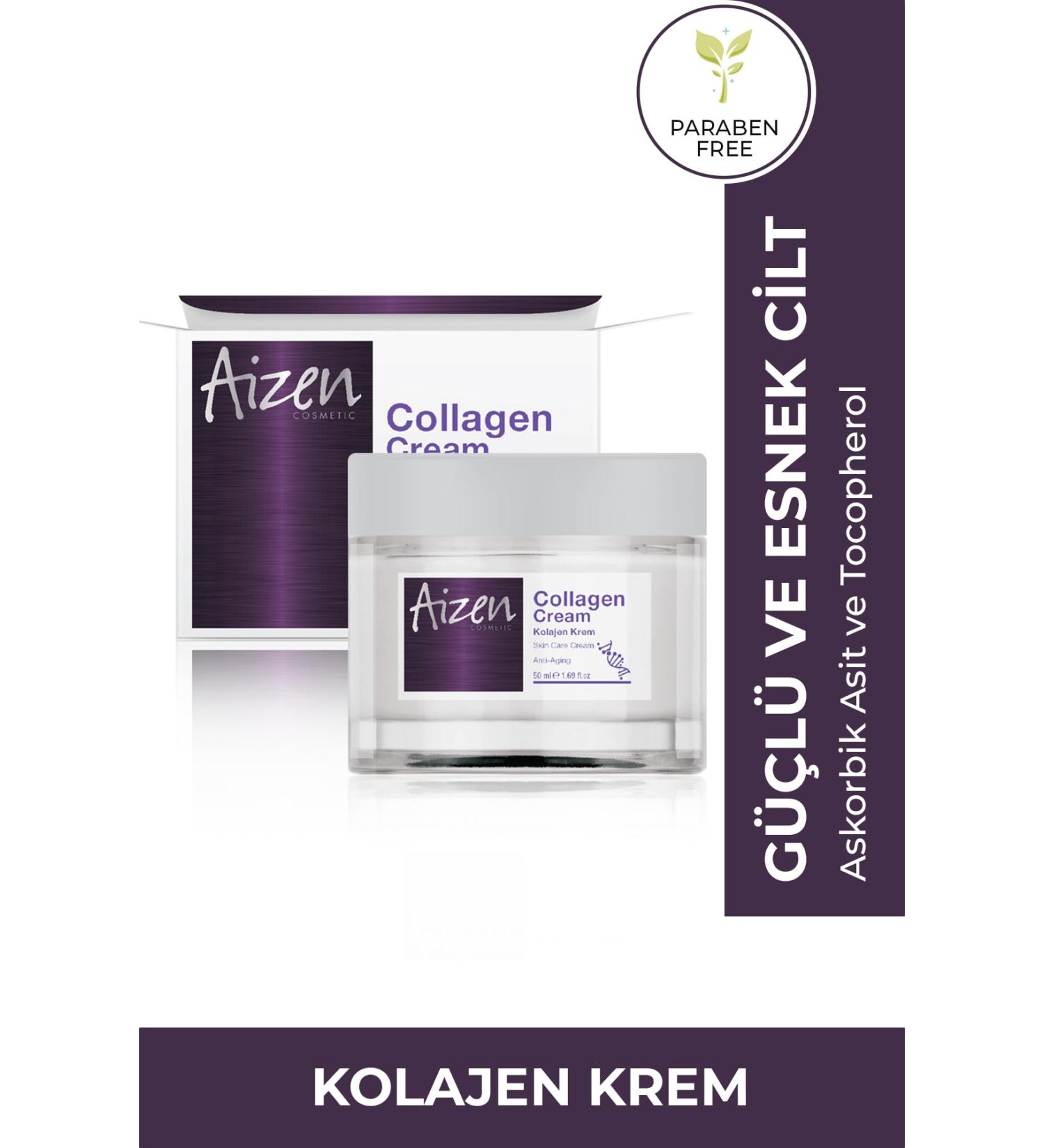 Aizen Collagen Cream - Anti Aging - Tightening - Collagen And Vitamins - 50ml