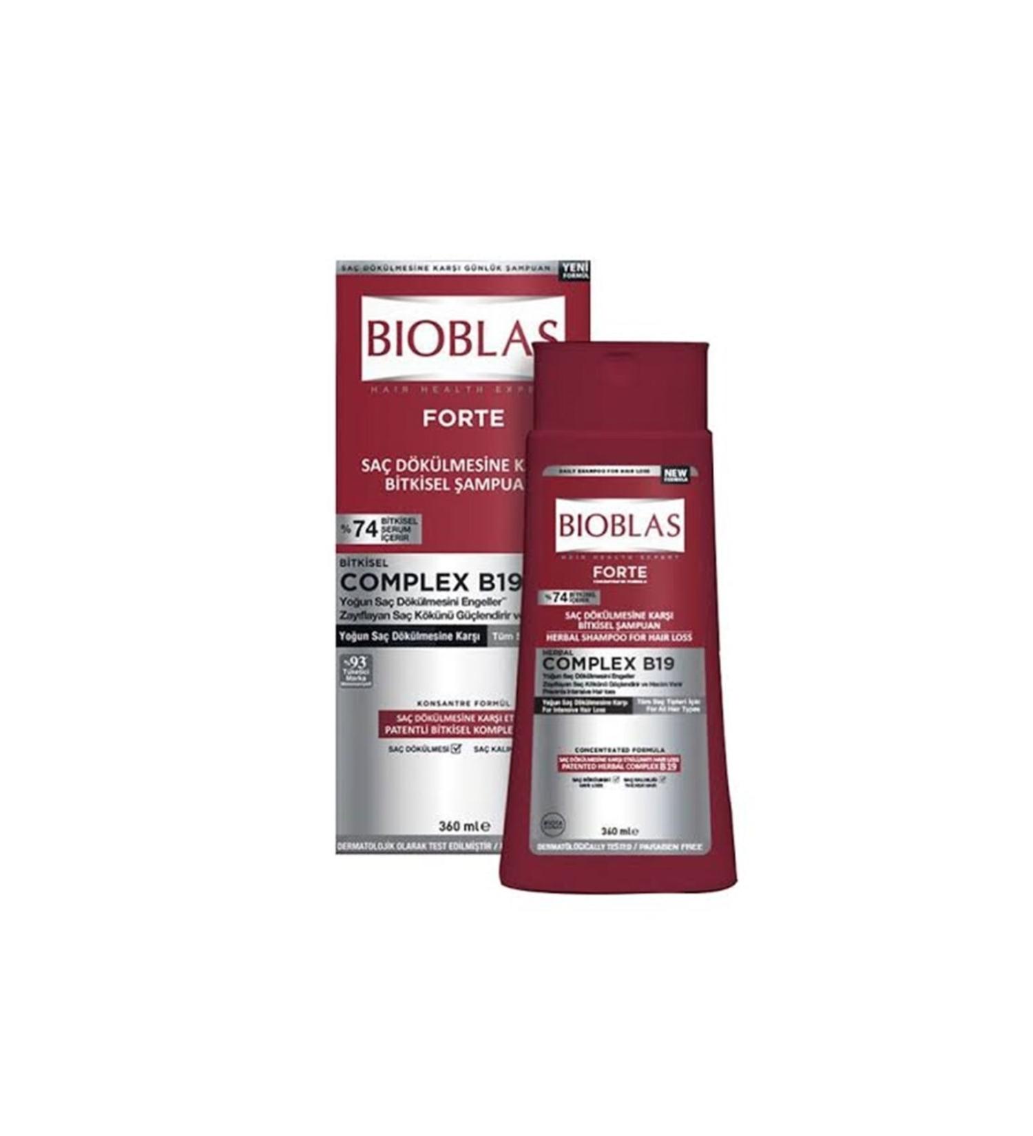 Bioblas Forte Anti Hair Loss Herbal Shampoo 360ml