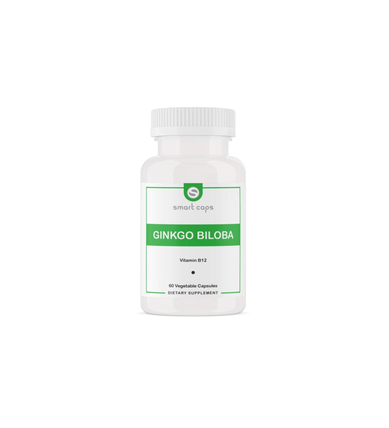 Smartcaps Ginkgo Biloba Vitamin B12 60 Softgel