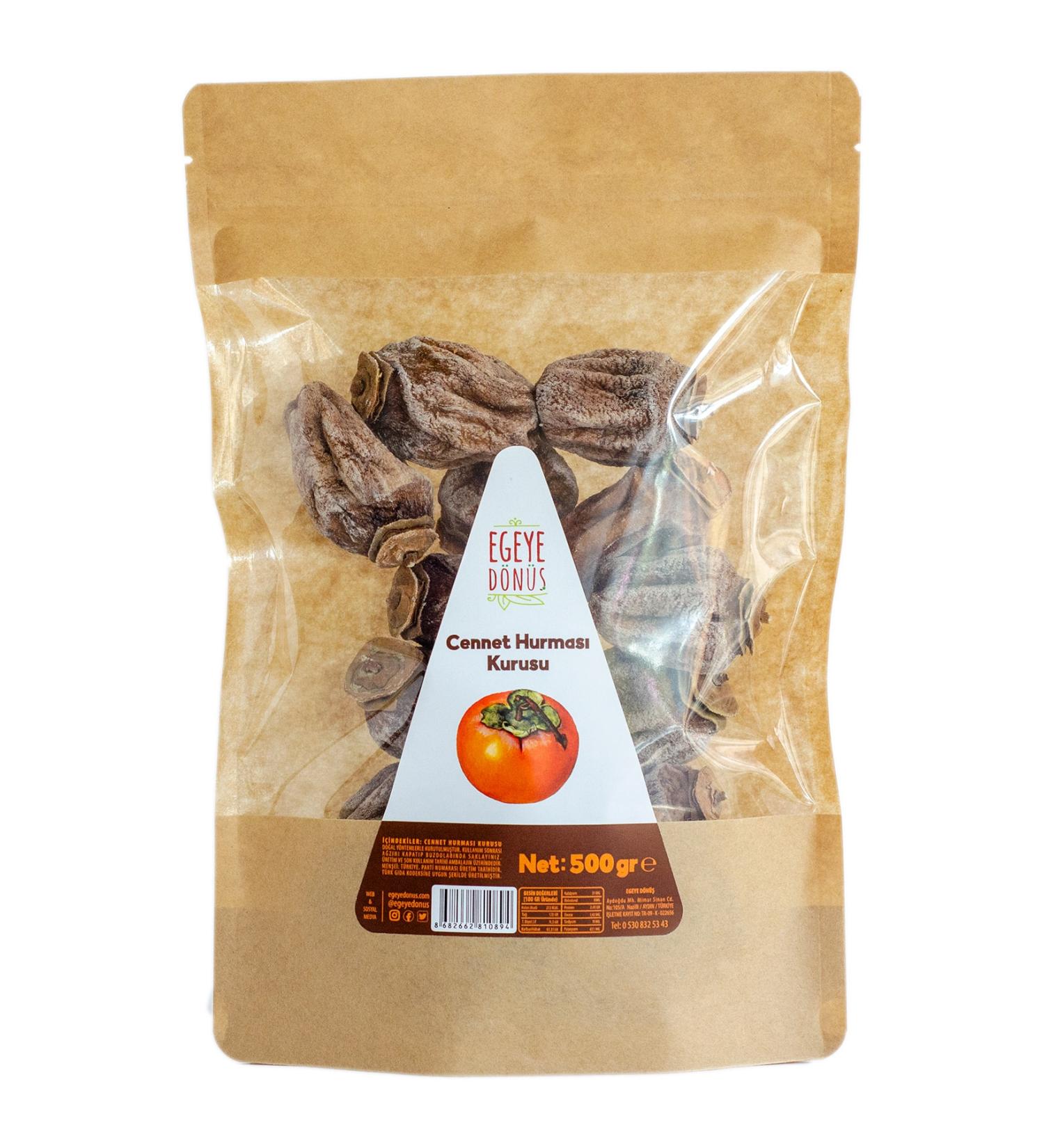 RETURN TO THE AEGEAN 1st Class Large Size Dried Persimmon - Dried Trabzon Persimmon - Dried Persimmon - 500 Gr. - Buy Online on GoSupps.com