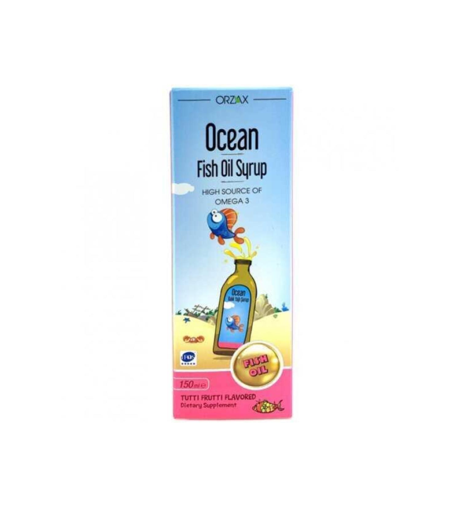 Ocean Tutti Frutti Mixed Fruit Flavored Fish Oil Syrup 150 Ml
