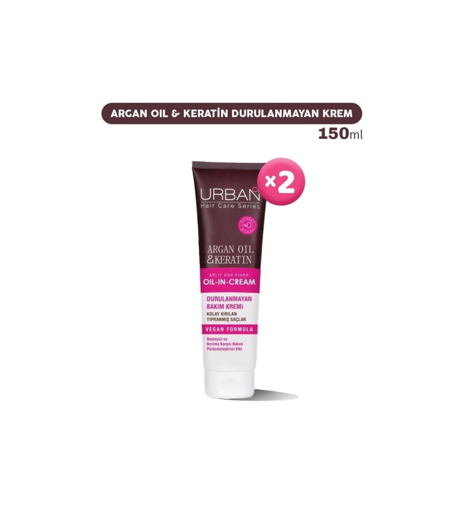 Urban Care Argan Oil & Keratin Leave-In Conditioner 150 Ml X 2