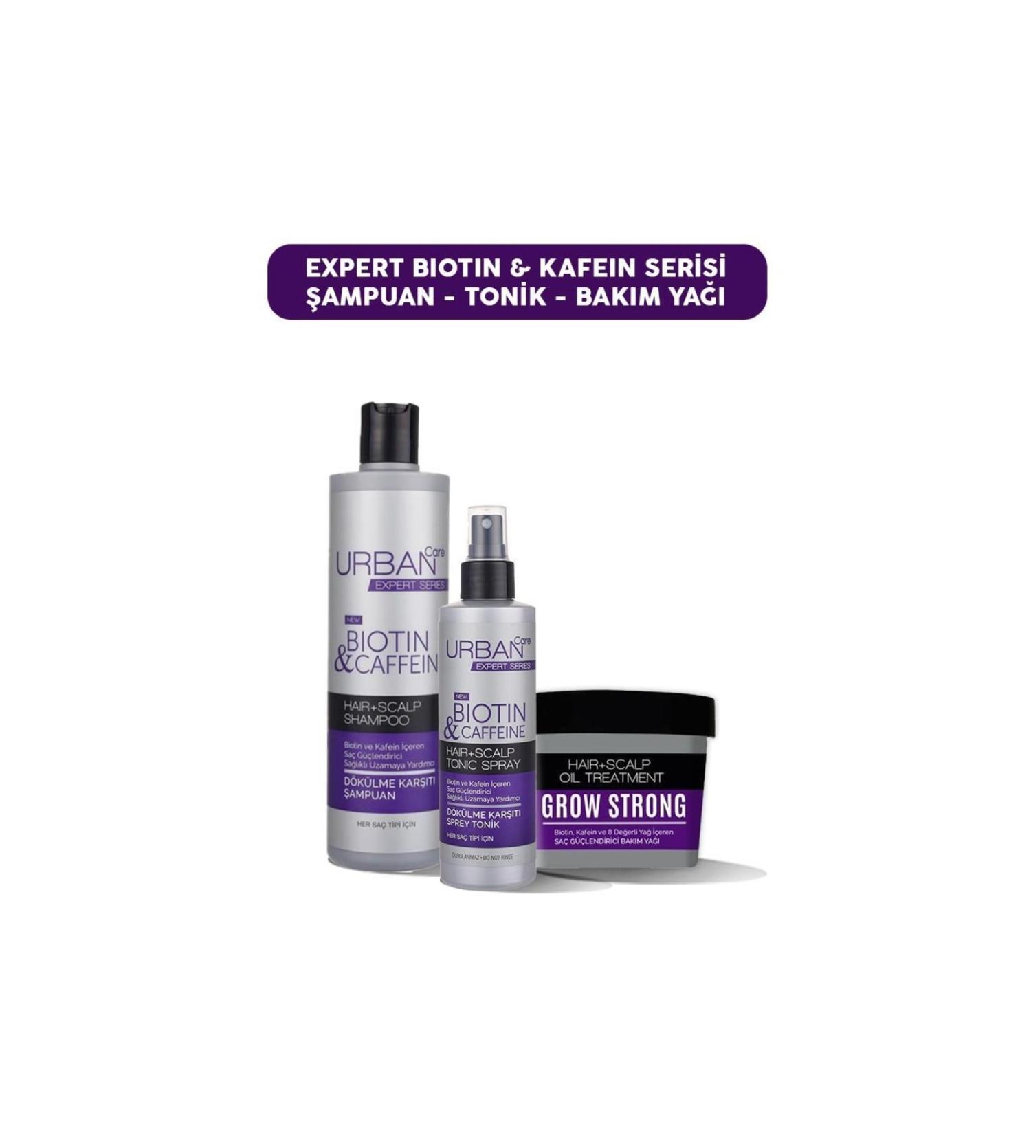 Urban Care Expert Biotin & Caffeine Shampoo Tonic and Care Oil