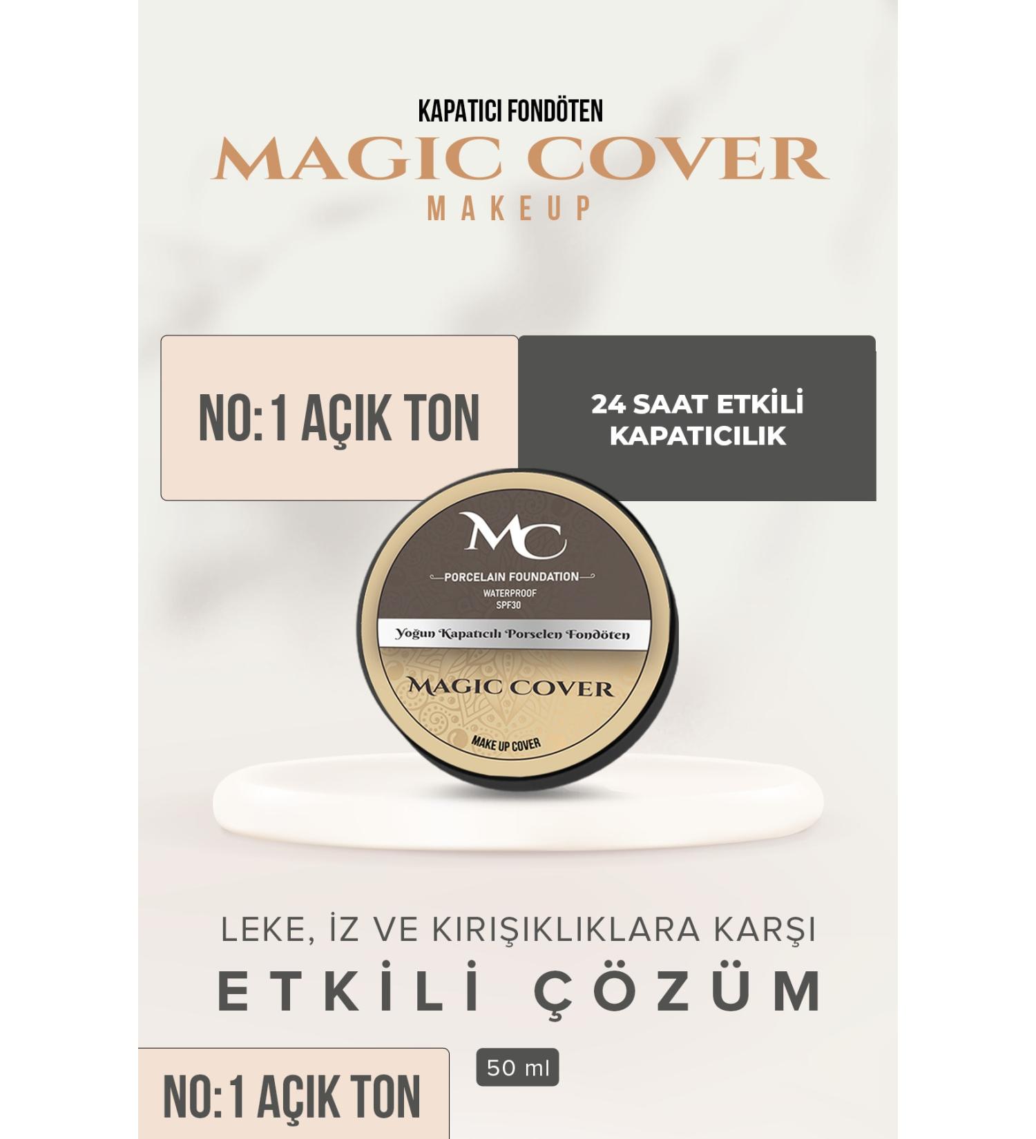 Magic Cover Makeup Magic Cover Foundation - Light Tone | No 1 - Buy Online on GoSupps.com