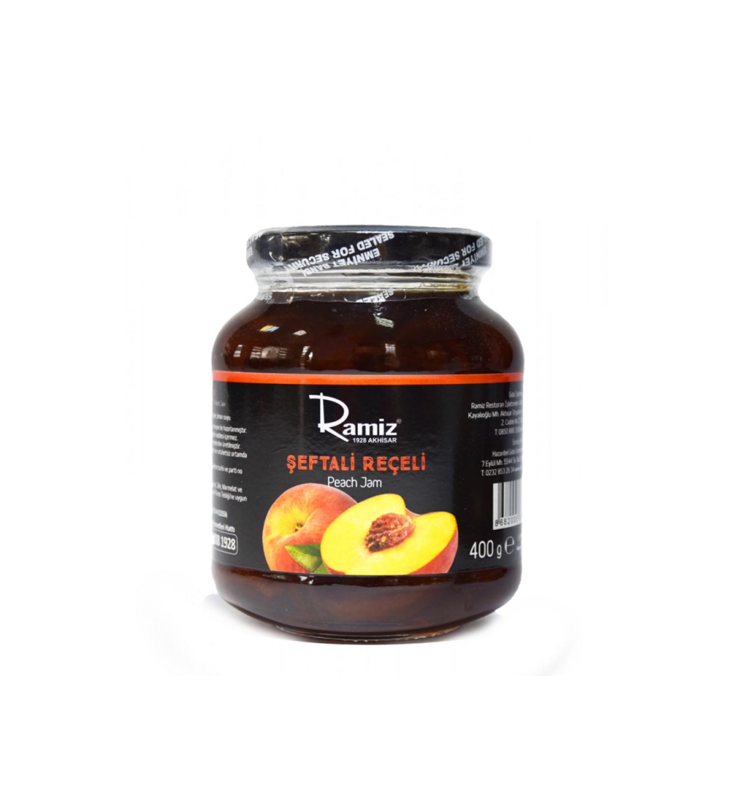Natural Additive-Free Peach Jam 400 Gr.