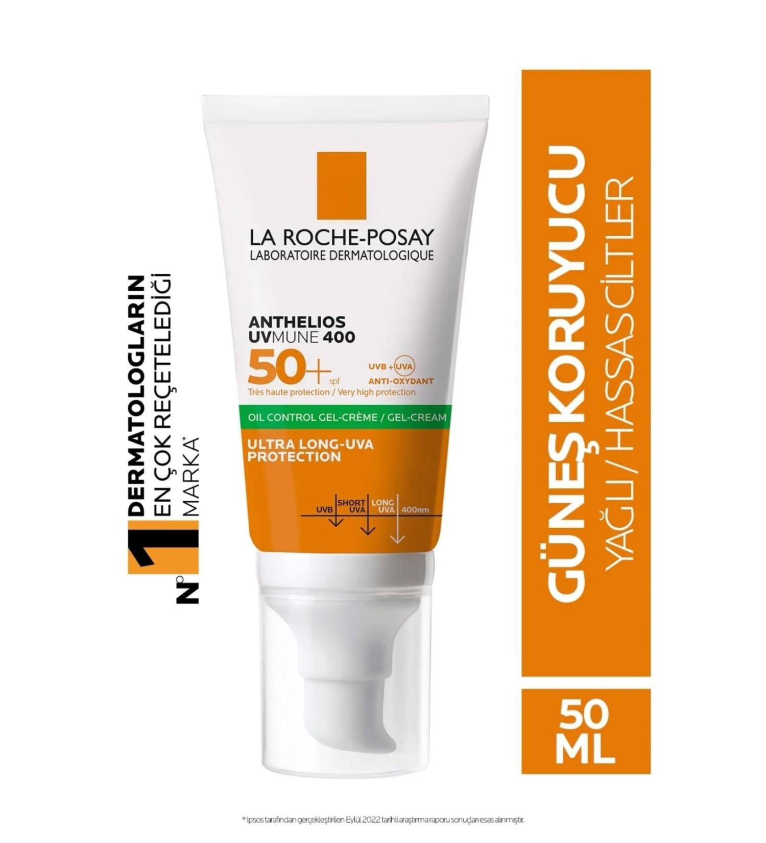 La Roche Posay Anthelios Spf 50 High Protection Face Sun Cream for Oily Skin 50ml