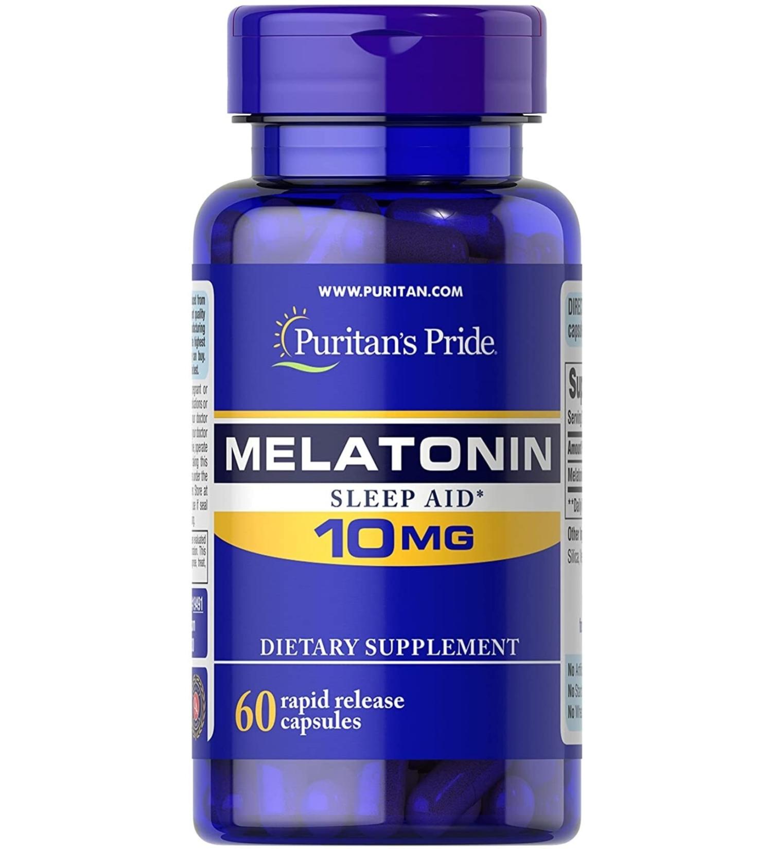 Puritan's Pride Super Strength 10 mg 60 Rapid Release Capsules - Buy Online on GoSupps.com