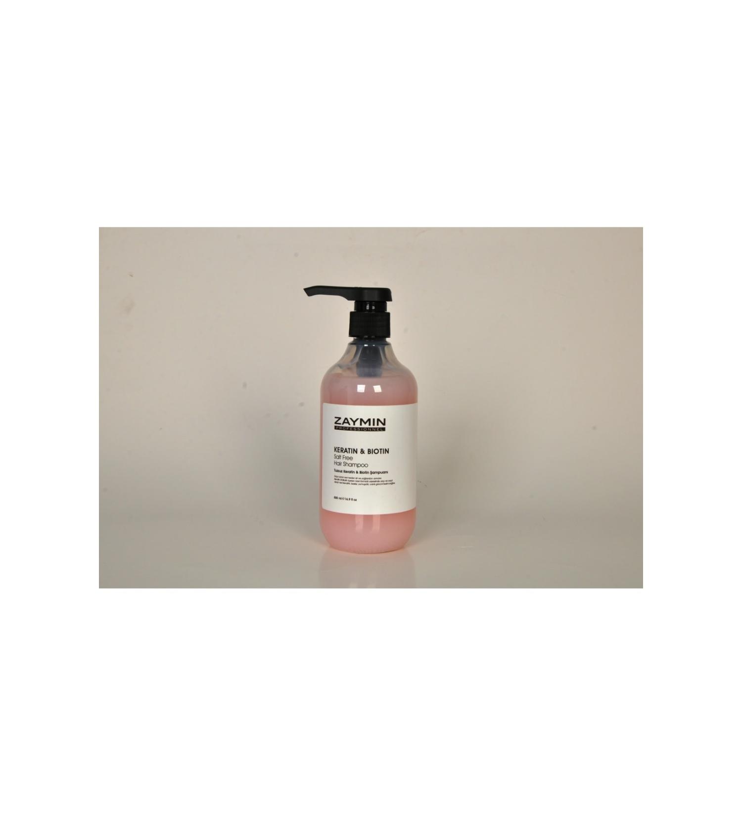 ZAYMIN Salt-Free Keratin Biotin Shampoo 500ml - Buy Online on GoSupps.com