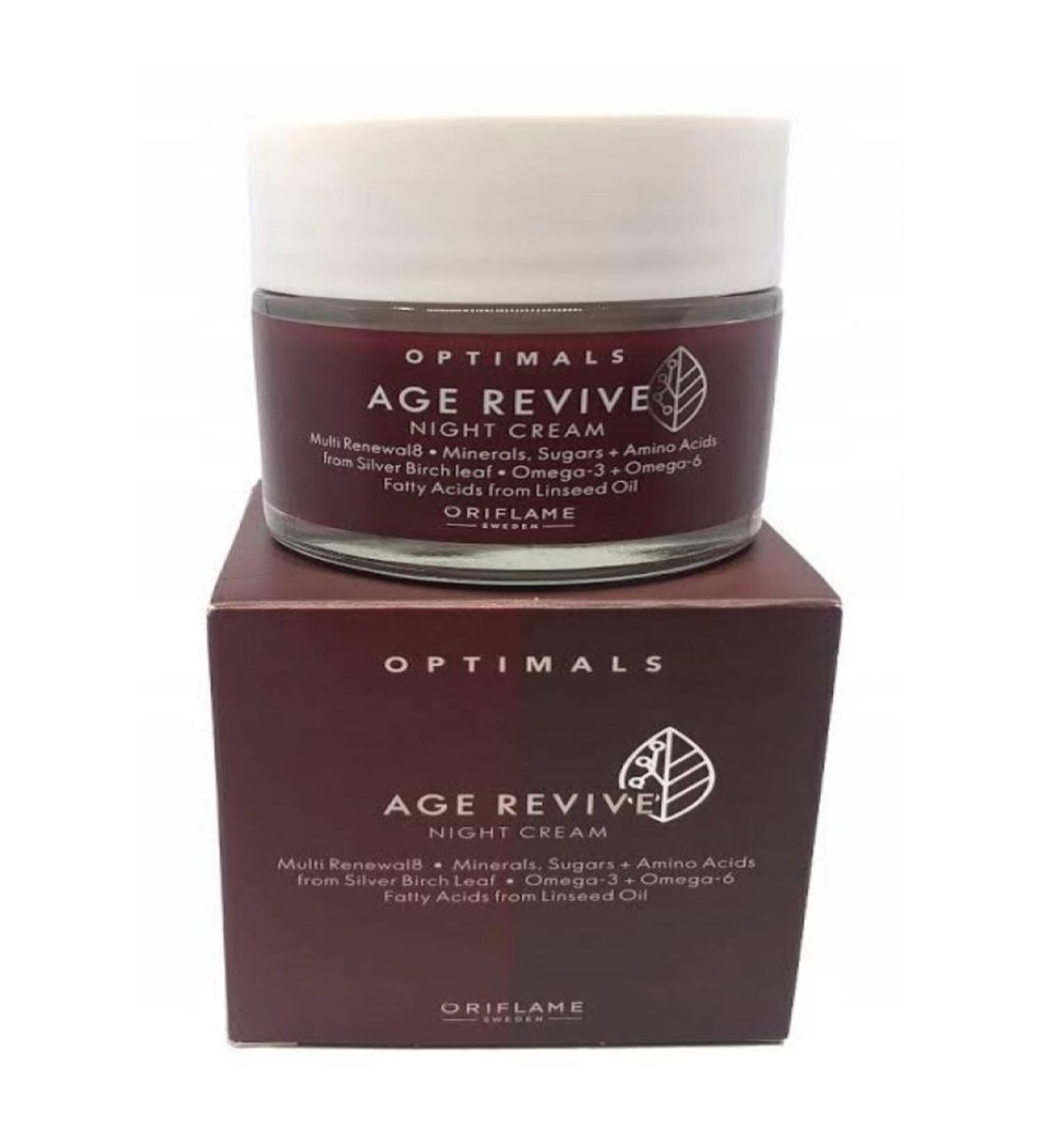 Oriflame Optimals Age Revive Anti-Aging Night Cream - Buy Online on GoSupps.com