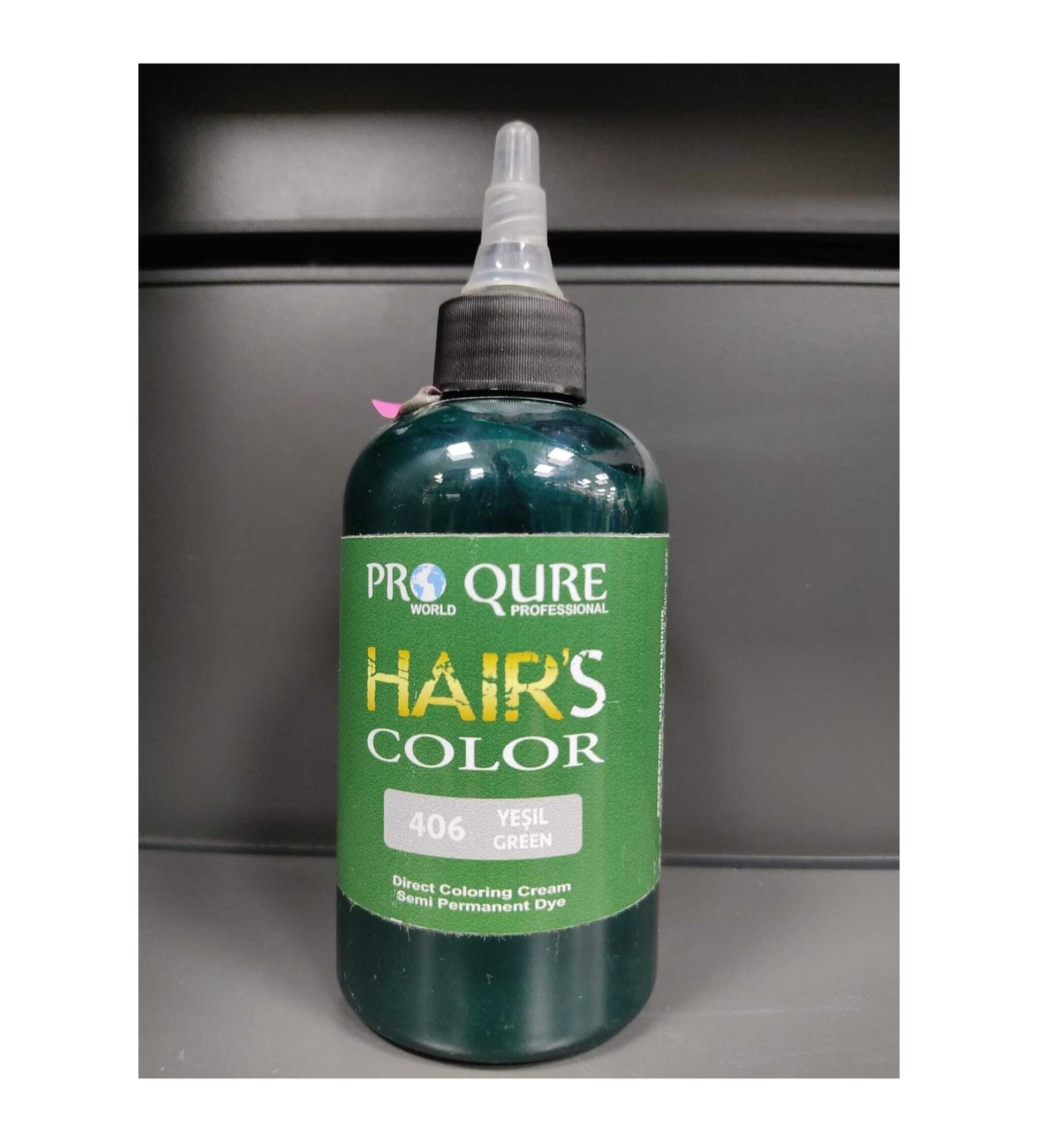 PROQURE Green Hair Dye 250mlx2 Pieces . ozk240311
