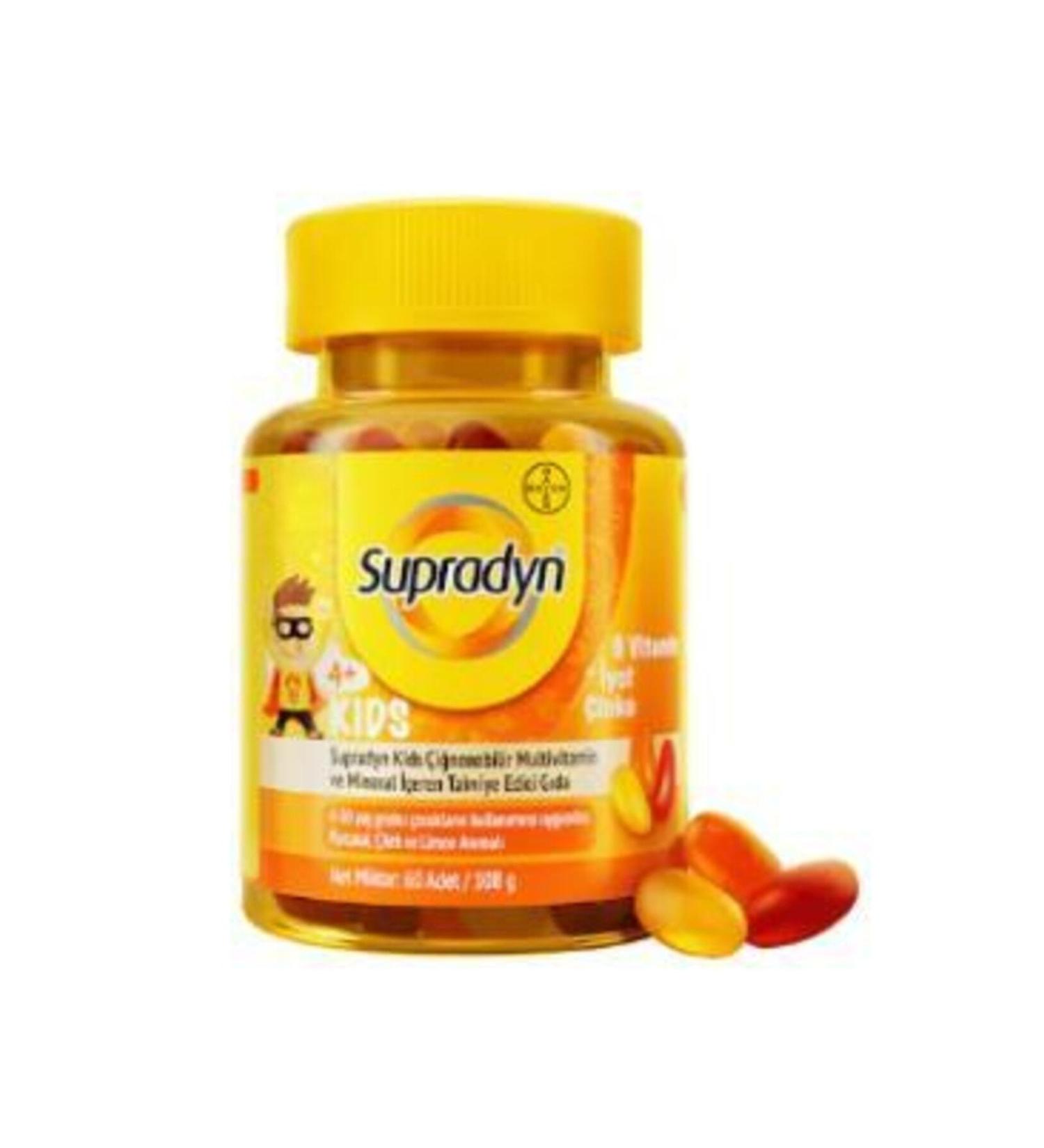 Supradyn Kids Multivitamin and Mineral Supplement 60 Tablets